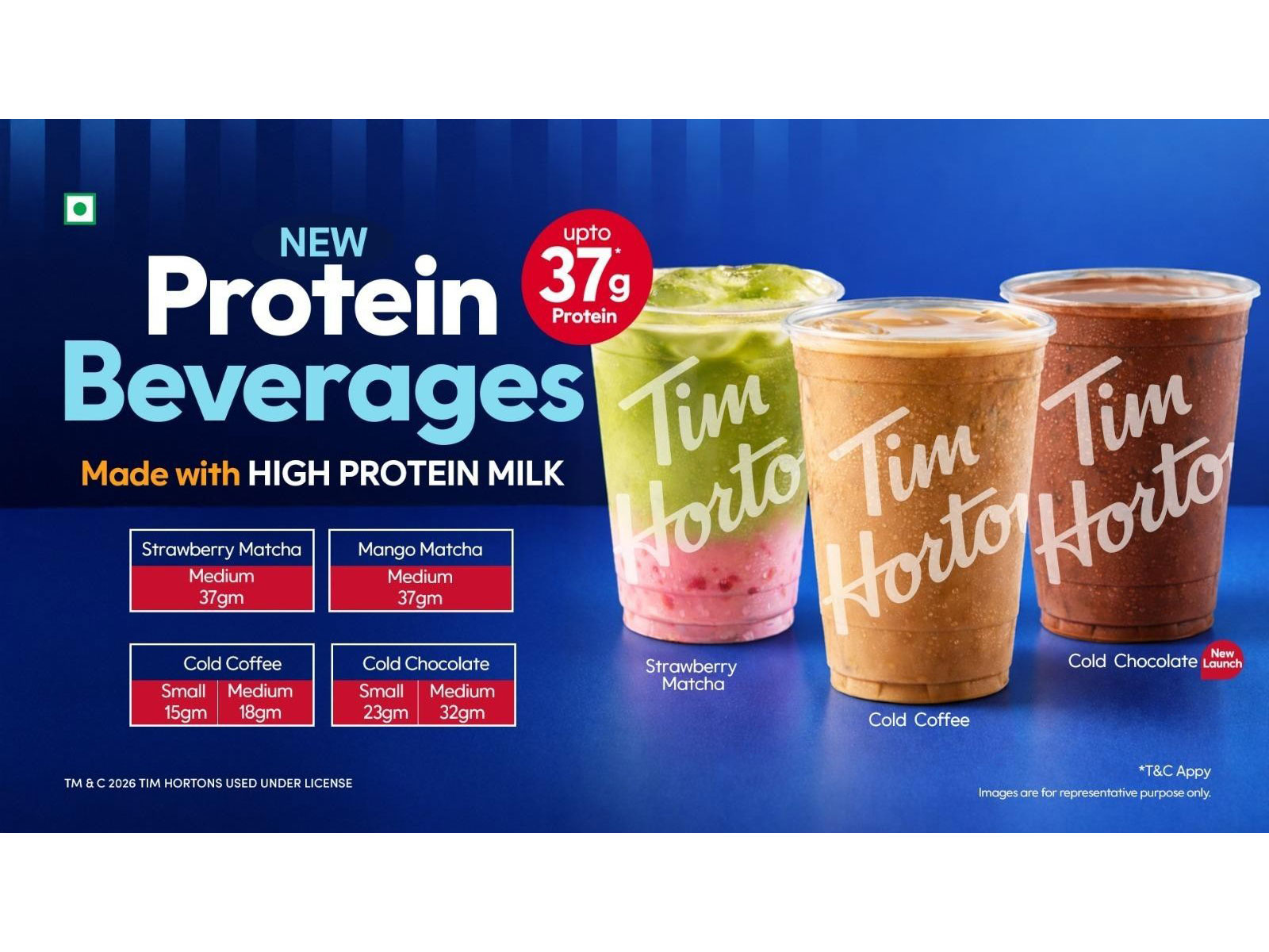 Sip Strong. Tim Hortons® India's Protein Range Is Here