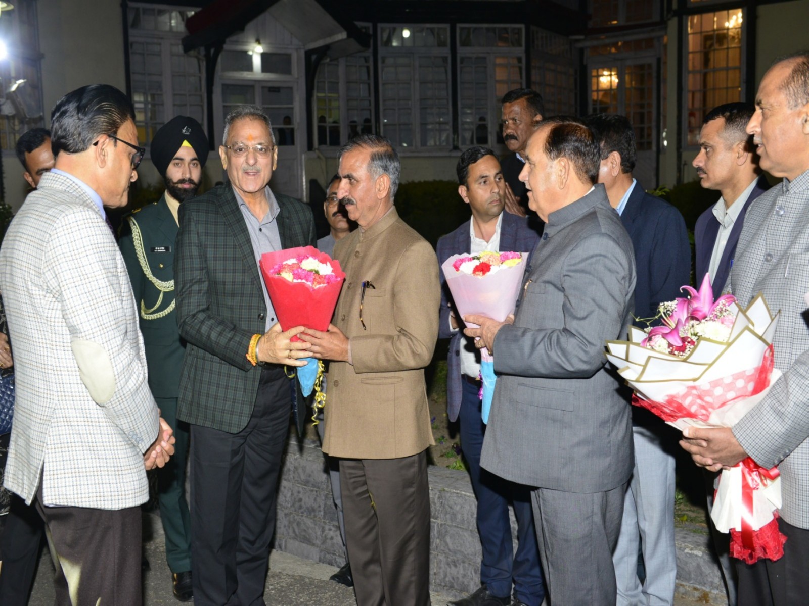 Governor-designate Kavinder Gupta with Himachal Pradesh Chief Minister Sukhwinder Sukhu (Photo/Raj Bhawan)