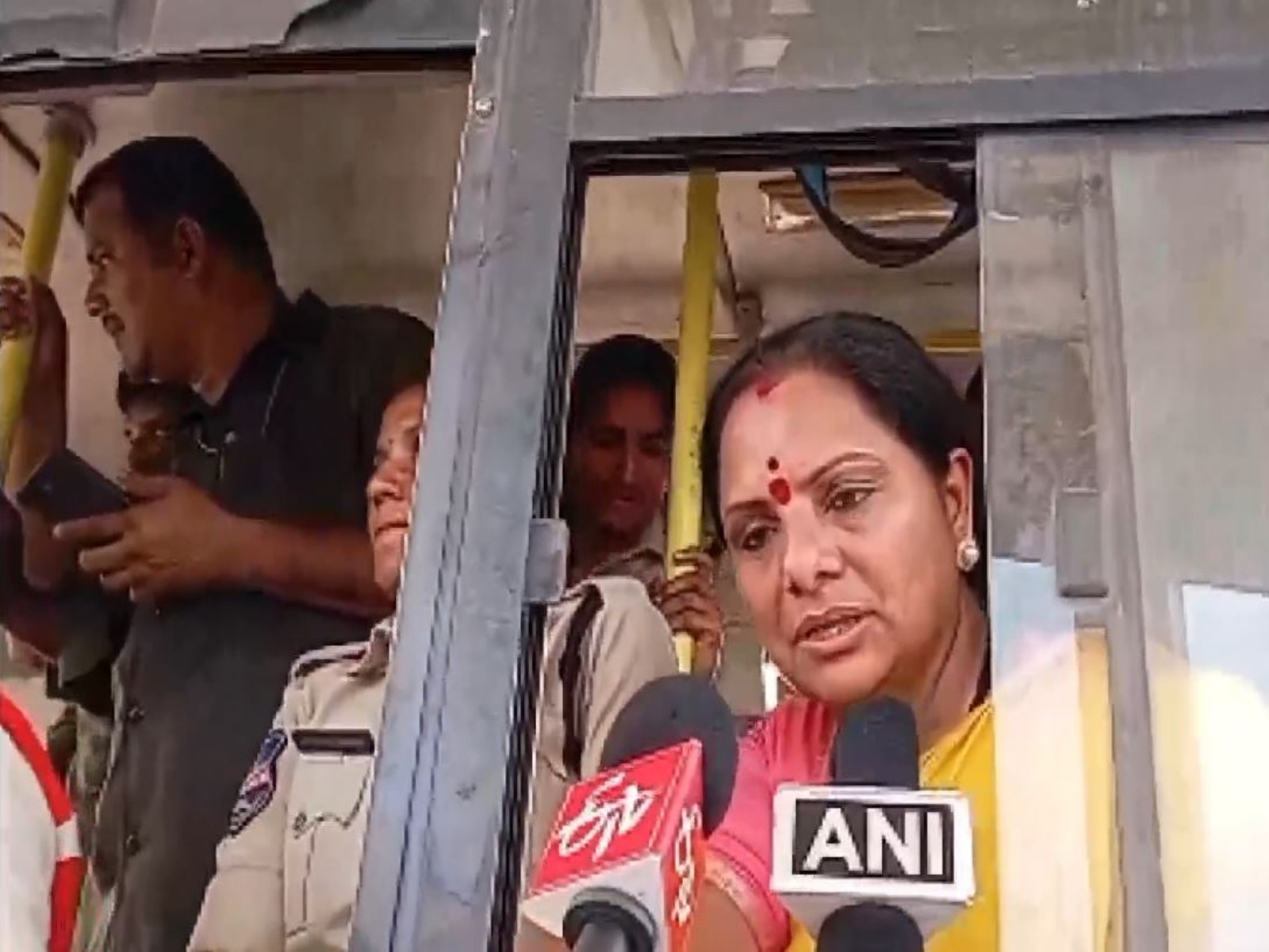 Telangana Jagruthi President K Kavitha (Photo/ANI)