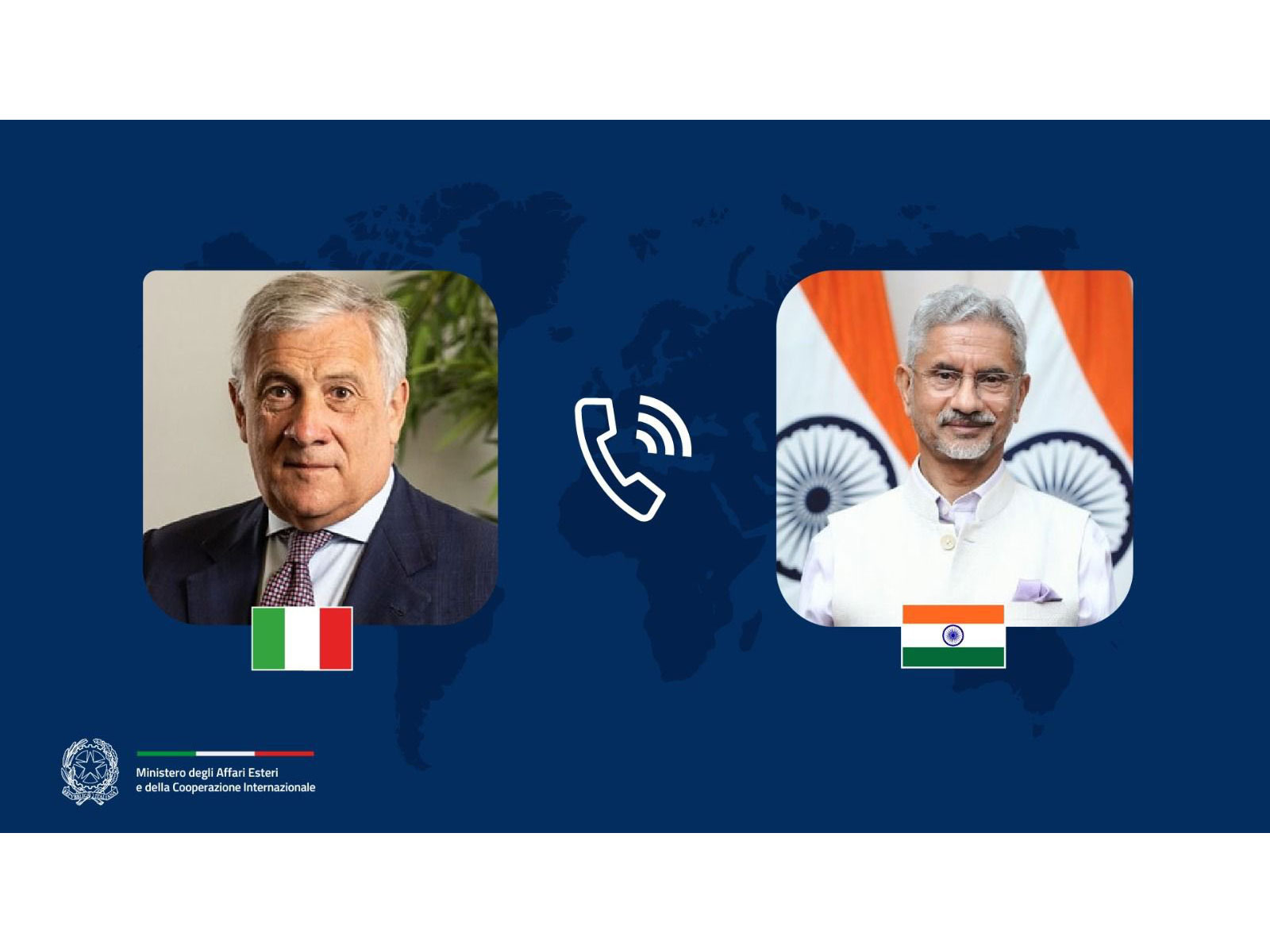 External Affairs Minister S Jaishankar and Antonio Tajani, Italy's Deputy Prime Minister and Minister of Foreign Affairs and International Cooperation (Photo: X@Antonio_Tajani)