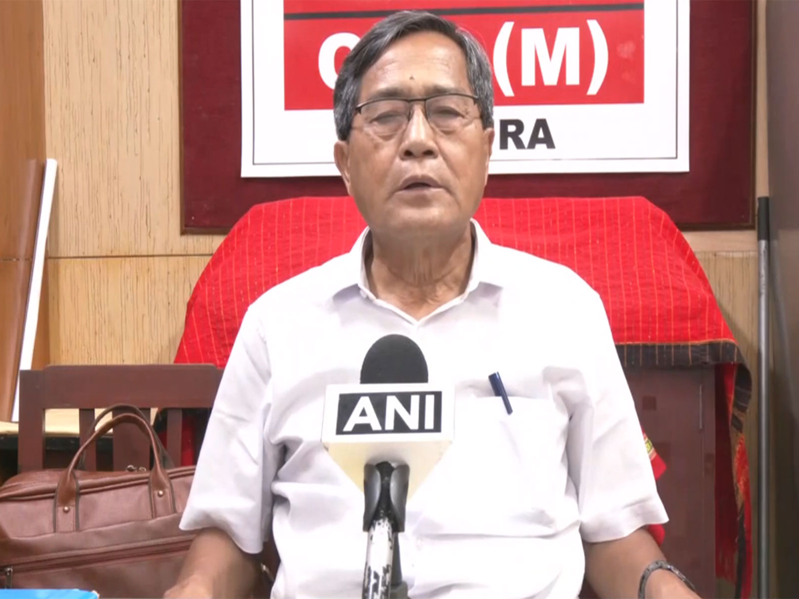LoP in Tripura Legislative Assembly and CPI-M leader, Jitendra Chaudhury (Photo/ANI)