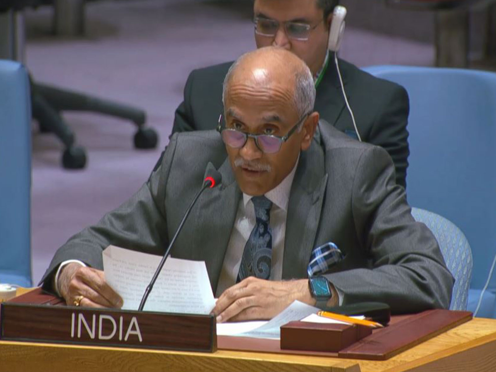 India's Permanent Representative to the UN Harish Parvathaneni (Photo/ANI)