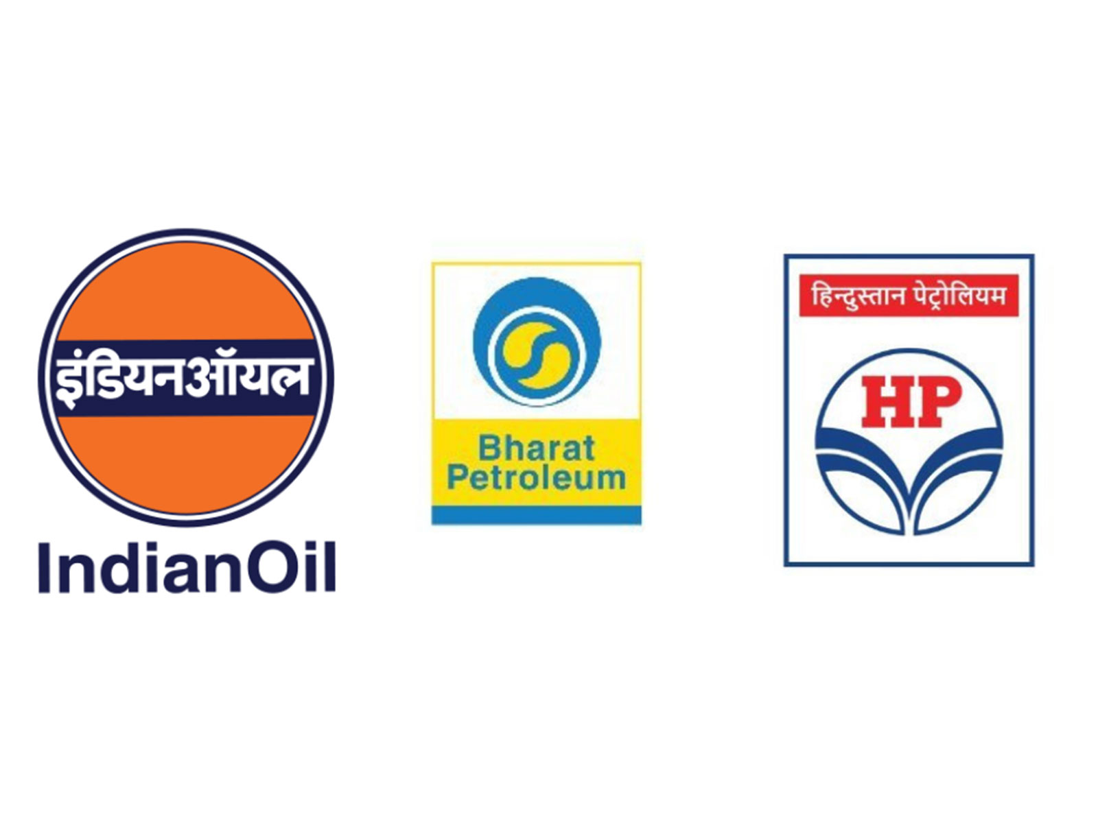 Indian Oil, Bharat Petroleum, Hindustan Petroleum (Photo/@IndianOilcl/@BPCLimited/@HPCL)