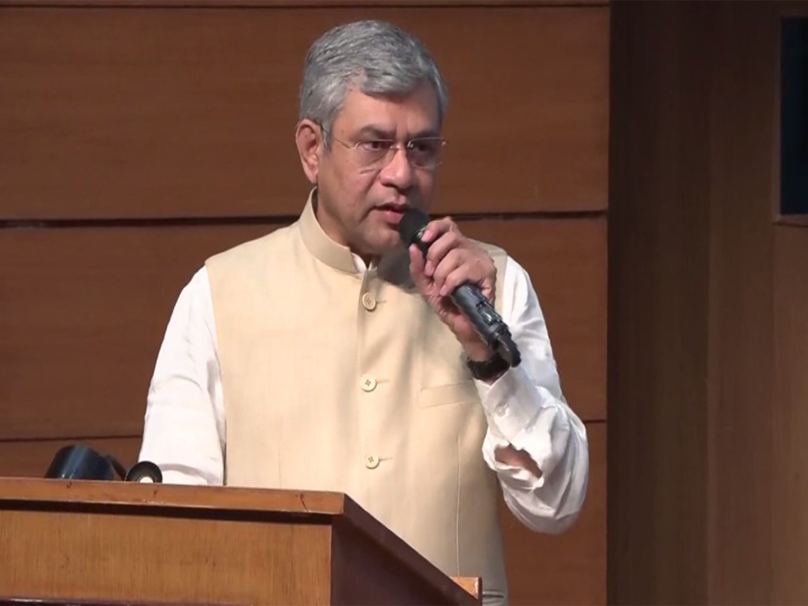 Union Minister Ashwini Vaishnaw during cabinet briefing (Photo: ANI)