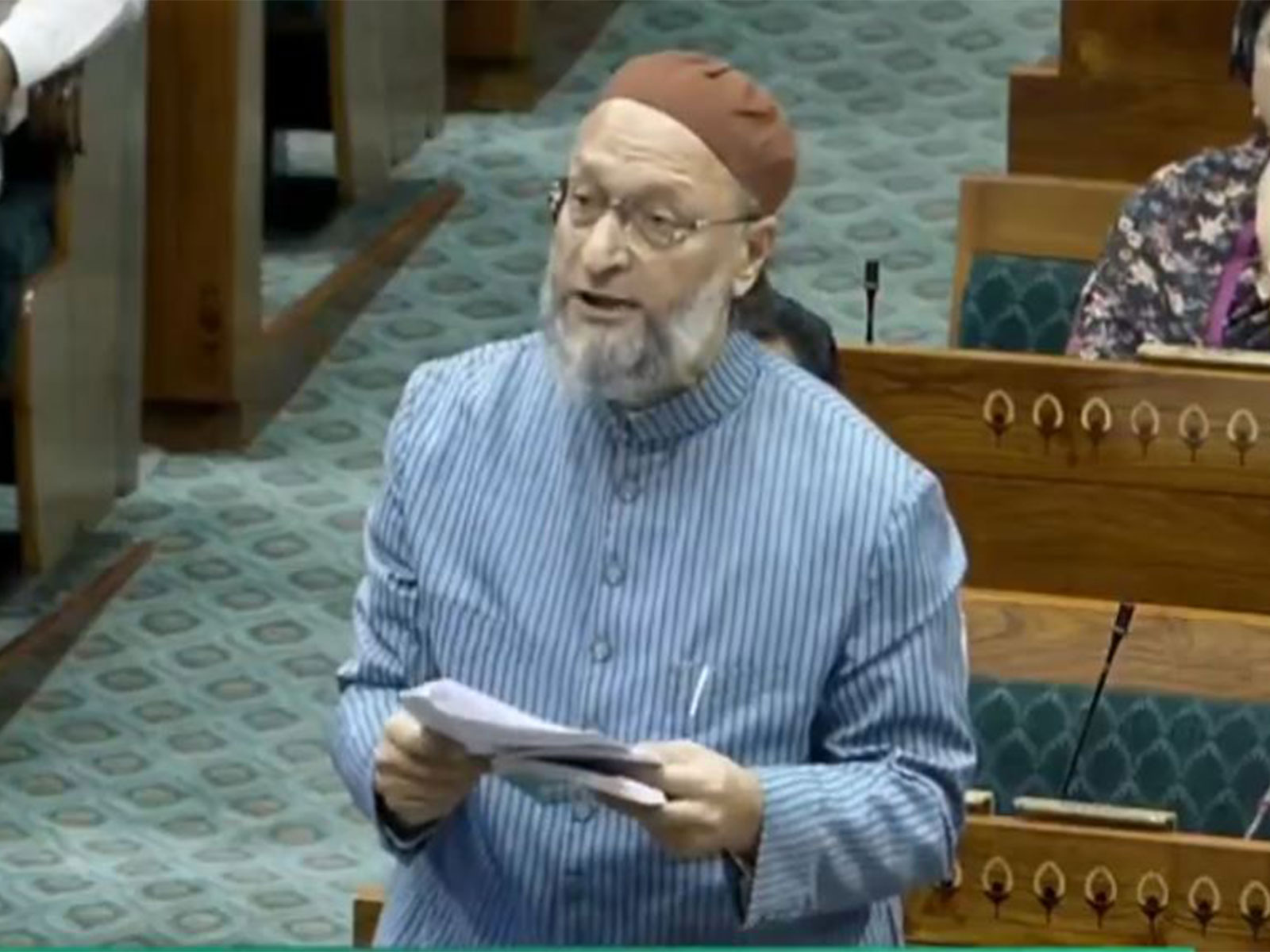 AIMIM chief and MP Asaduddin Owaisi (Photo/  Sansad TV/YouTube)