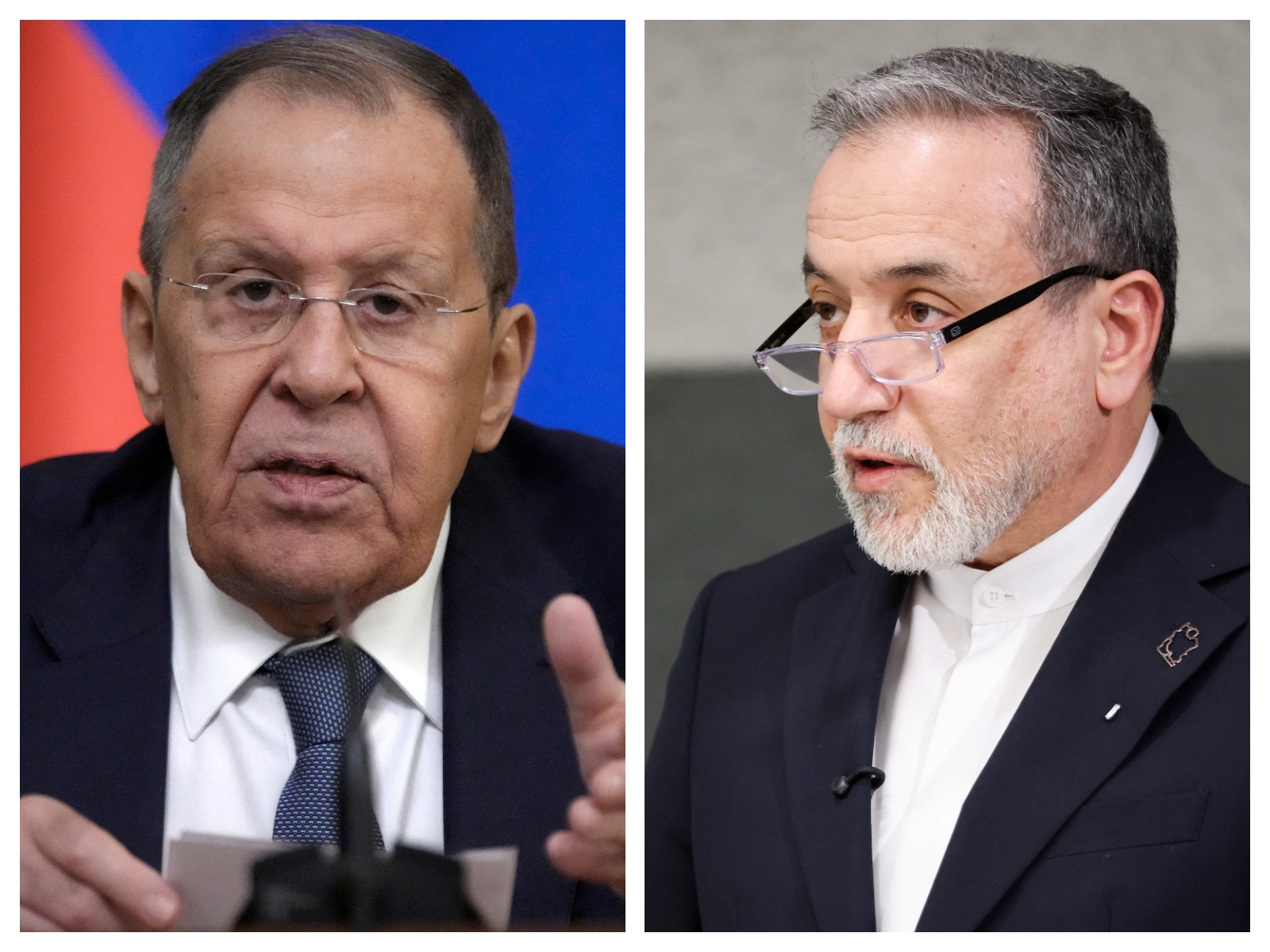 Iranian Foreign Minister Seyed Abbas Araghchi (Right)and Russian Foreign Minister Sergey Lavrov (Left) (Photo/Reuters)