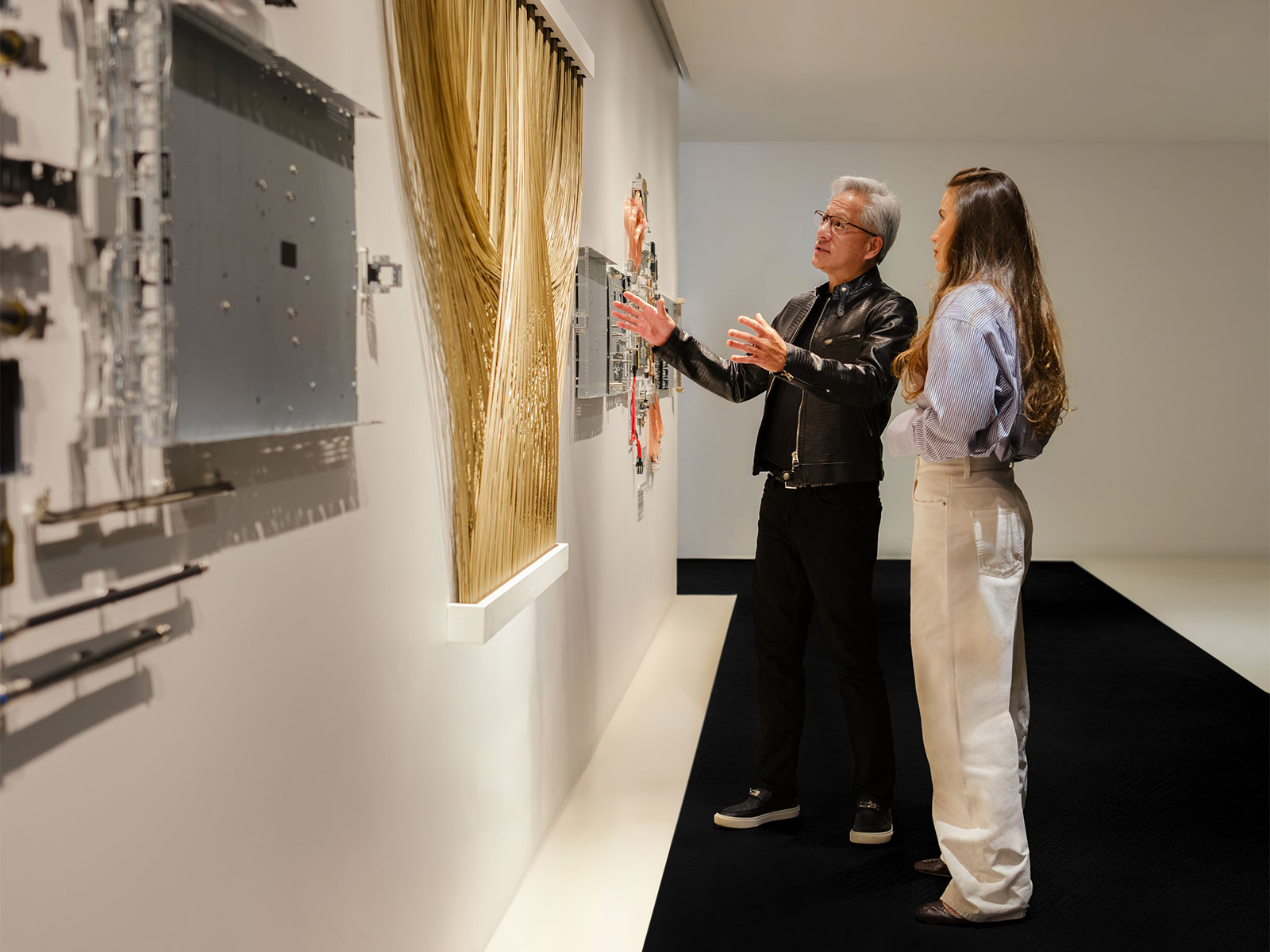 Jensen Huang (NVIDIA) and Mira Murati (Thinking Machines) (Photo- X@miramurati)