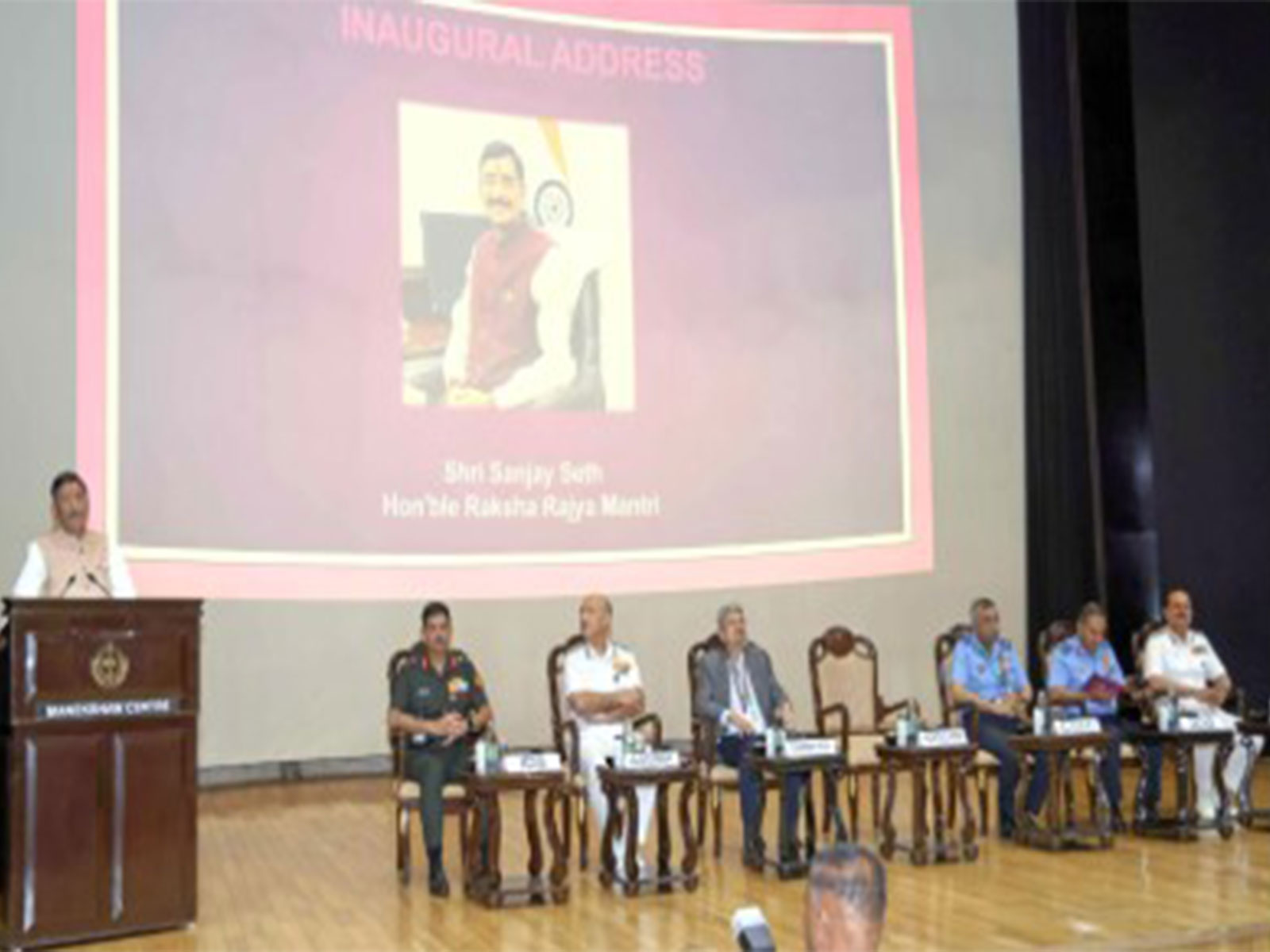 Union MoS for Defence Sanjay Seth addressing the HQ IDS seminar in New Delhi (Photo/PIB) 
