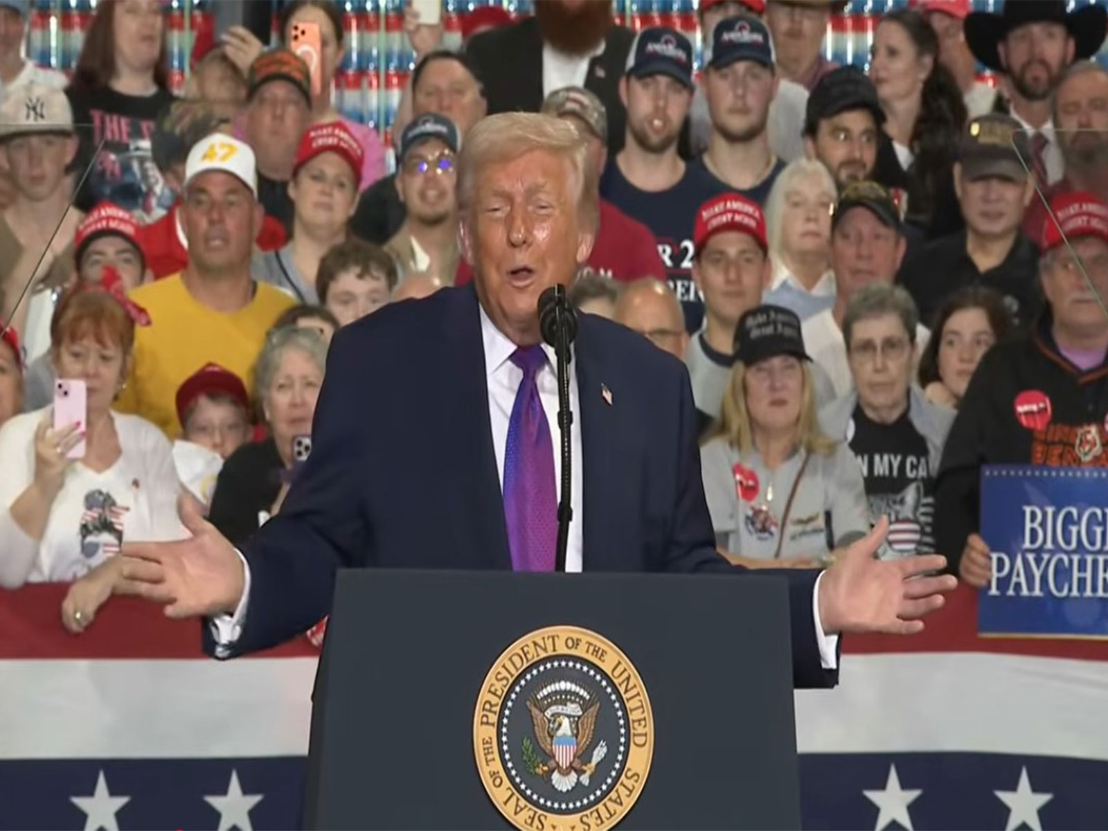 US President Donald Trump delivering address in Kentucky (Photo/Youtube/TheWhiteHouse)