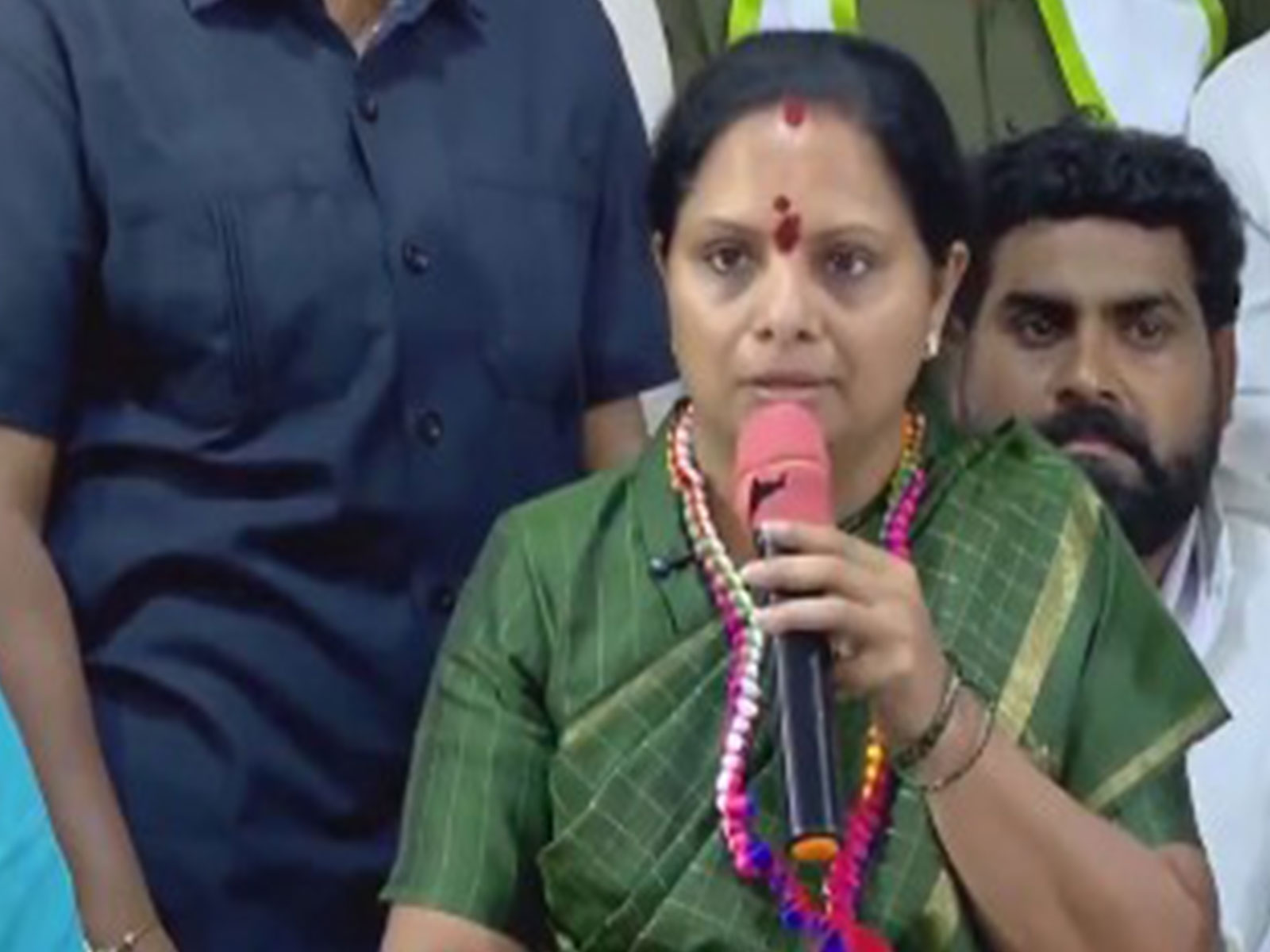 Telangana Jagruthi Founder K Kavitha (file/ANI)