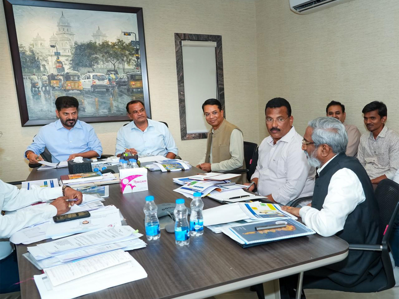 Telangana CM Revanth Reddy chairs review of the Roads and Buildings department (Photo/@revanth_anumula)