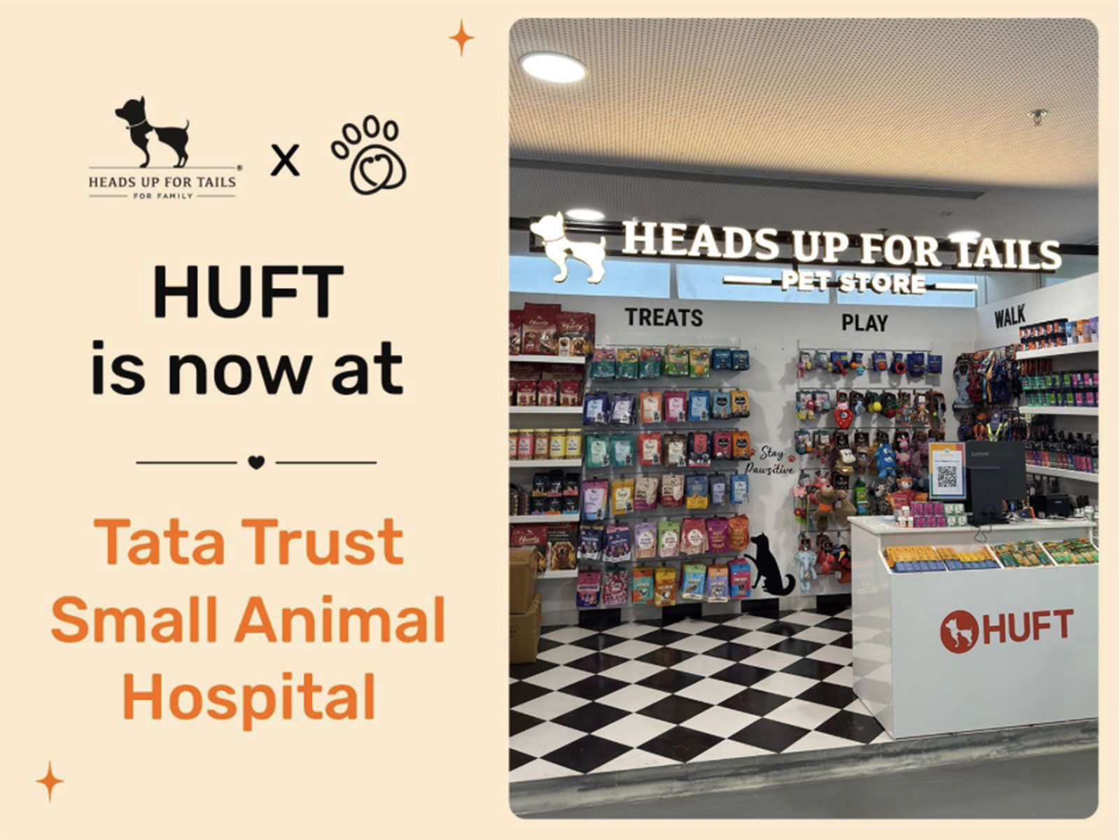 HUFT launches an in-hospital store, offering science-backed nutrition and mindfully crafted products to support pet health and recovery.