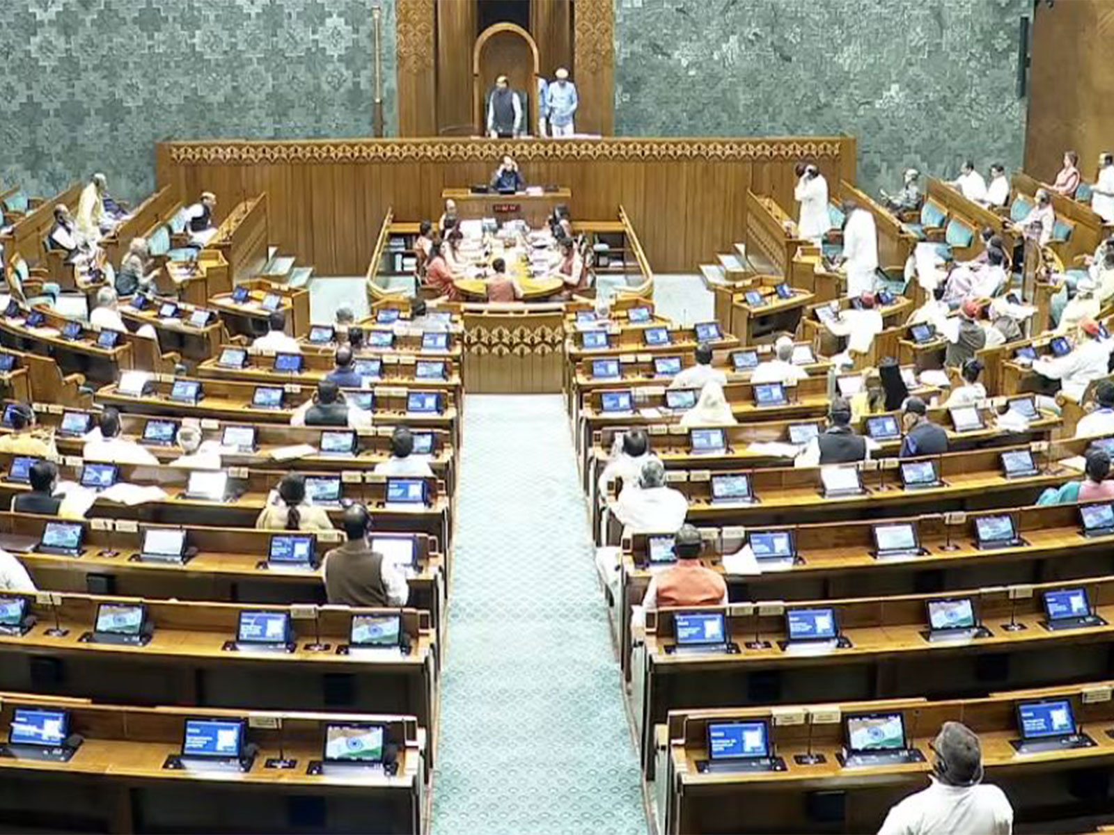 Visual from Lok Sabha (Photo/Sansad TV)