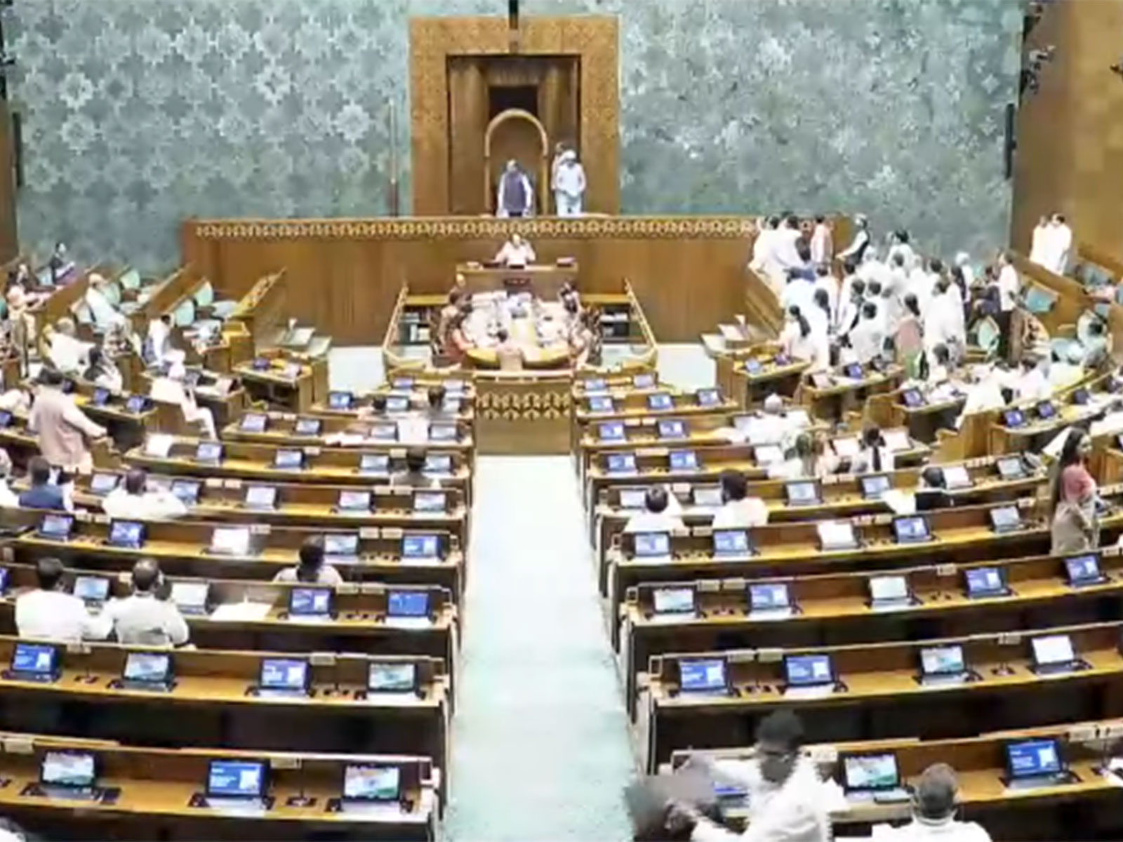 Visual from Lok Sabha (Photo/Sansad TV)