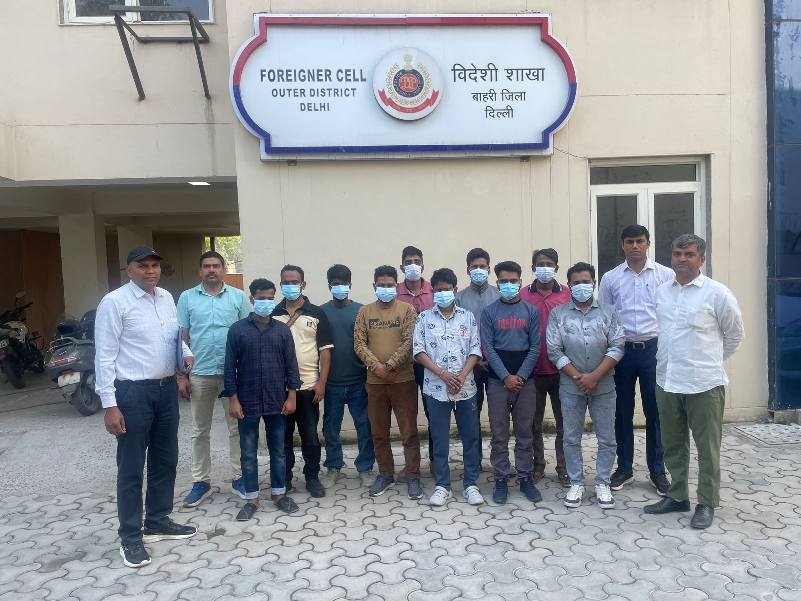 10 illegal Bangladeshi immigrants arrested by Foreigner Cell Outer District of Delhi Police (Photo/ANI)