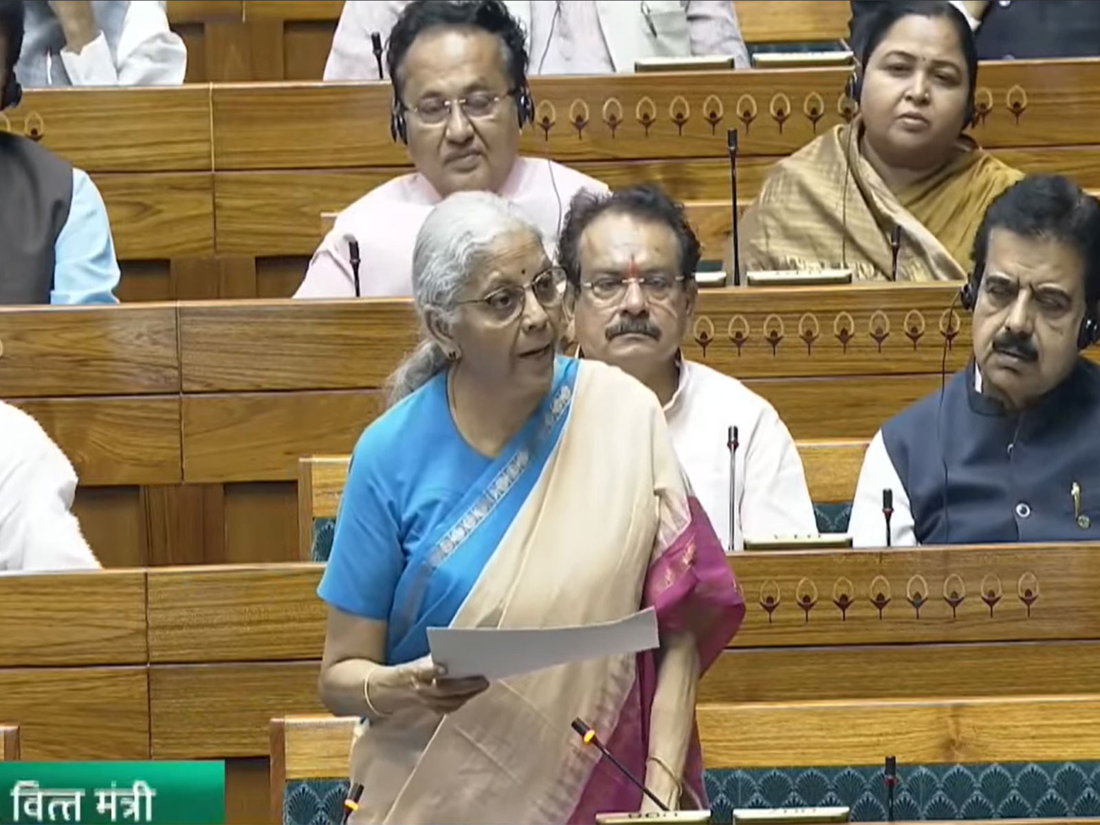 Nirmala Sitharaman, Union Minister of Finance and Corporate Affairs (Photo/@SansadTV)