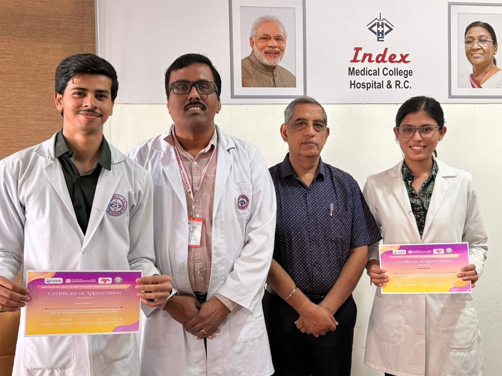 Index Medical College Students Excel at CAHO Diagnosticon 2026