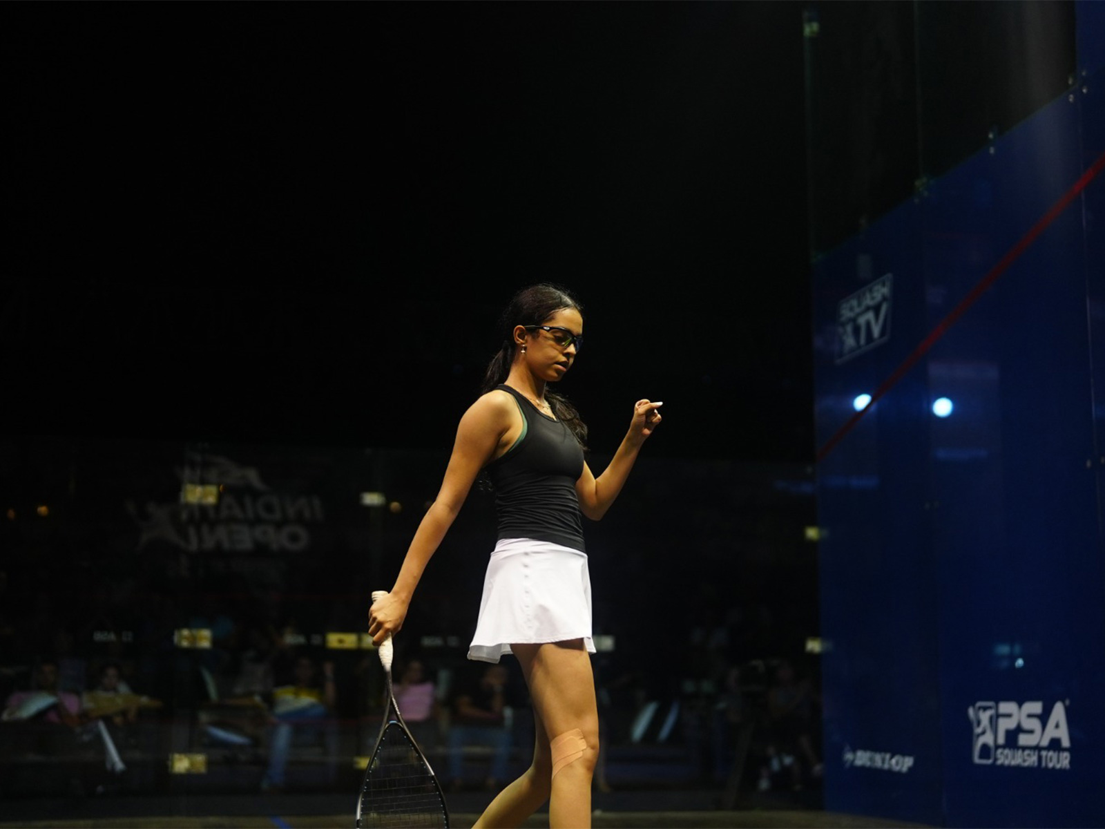 A squash player in action (Photo: JSW Indian Open)