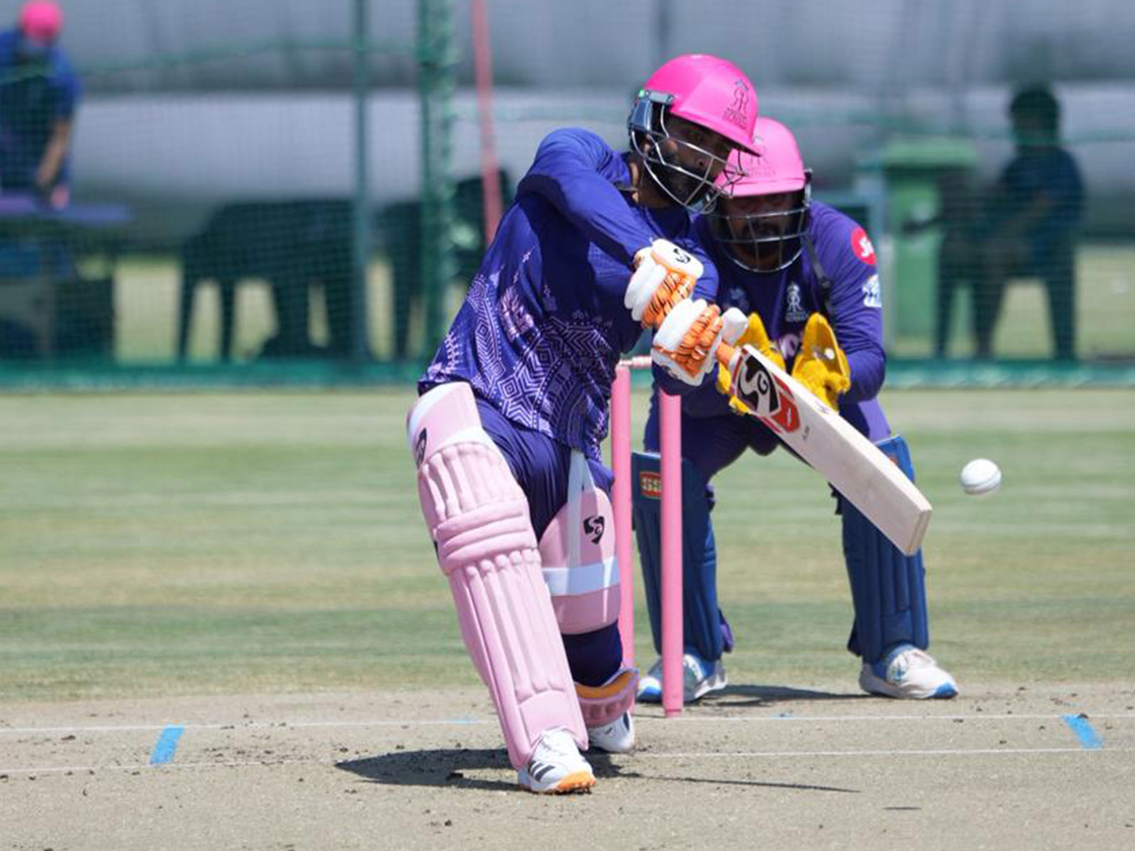 Rajasthan Royals cricketers in action during team practice (Photo: Rajasthan Royals)