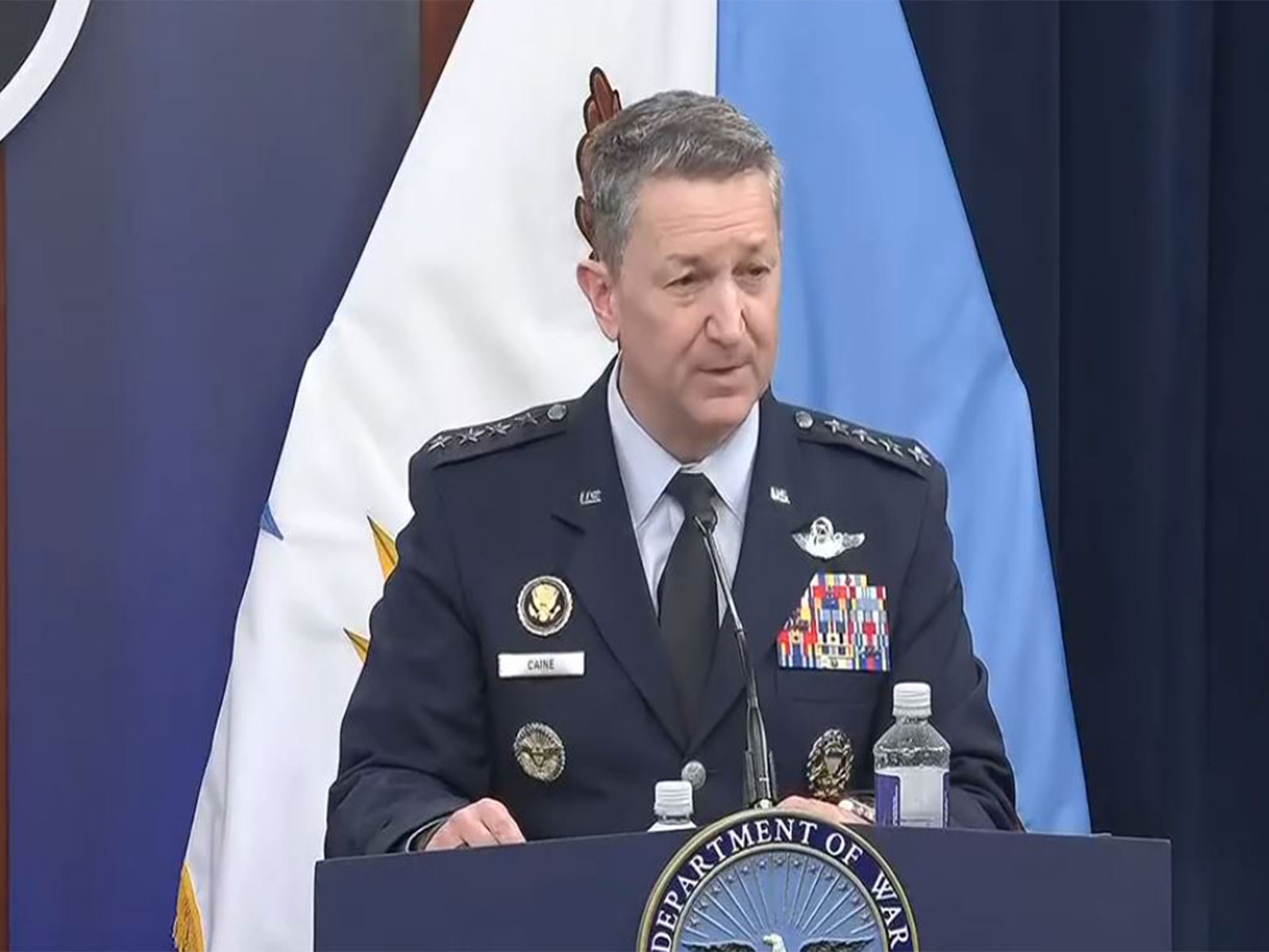 US Joint Chiefs Chair Gen Dan Caine (Photo/ Youtube @ Department of War)