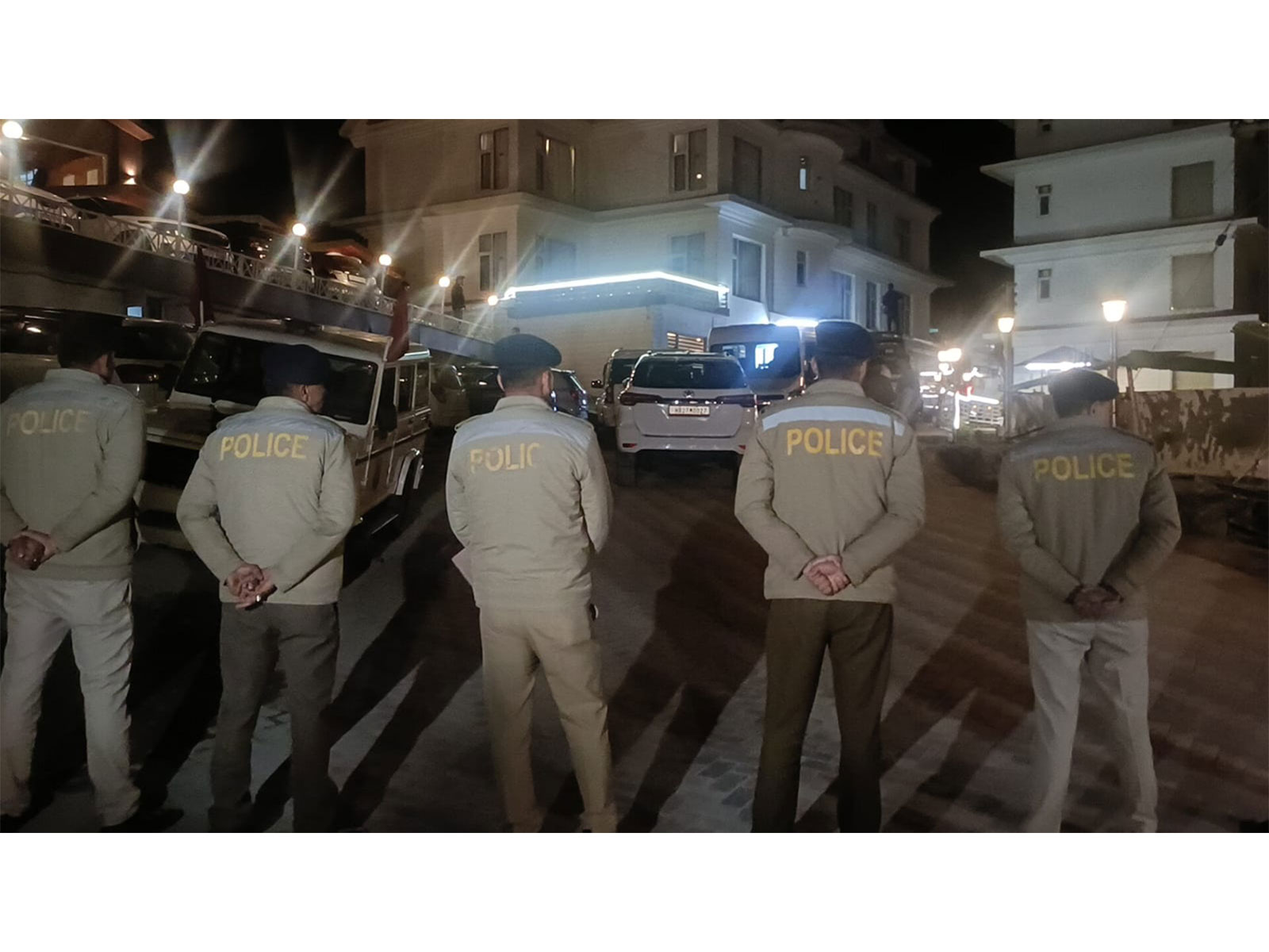 Haryana Congress MLAs arrive at hill resort Kufri ahead of Rajya Sabha polls; tight security in place (Photo/ANI)