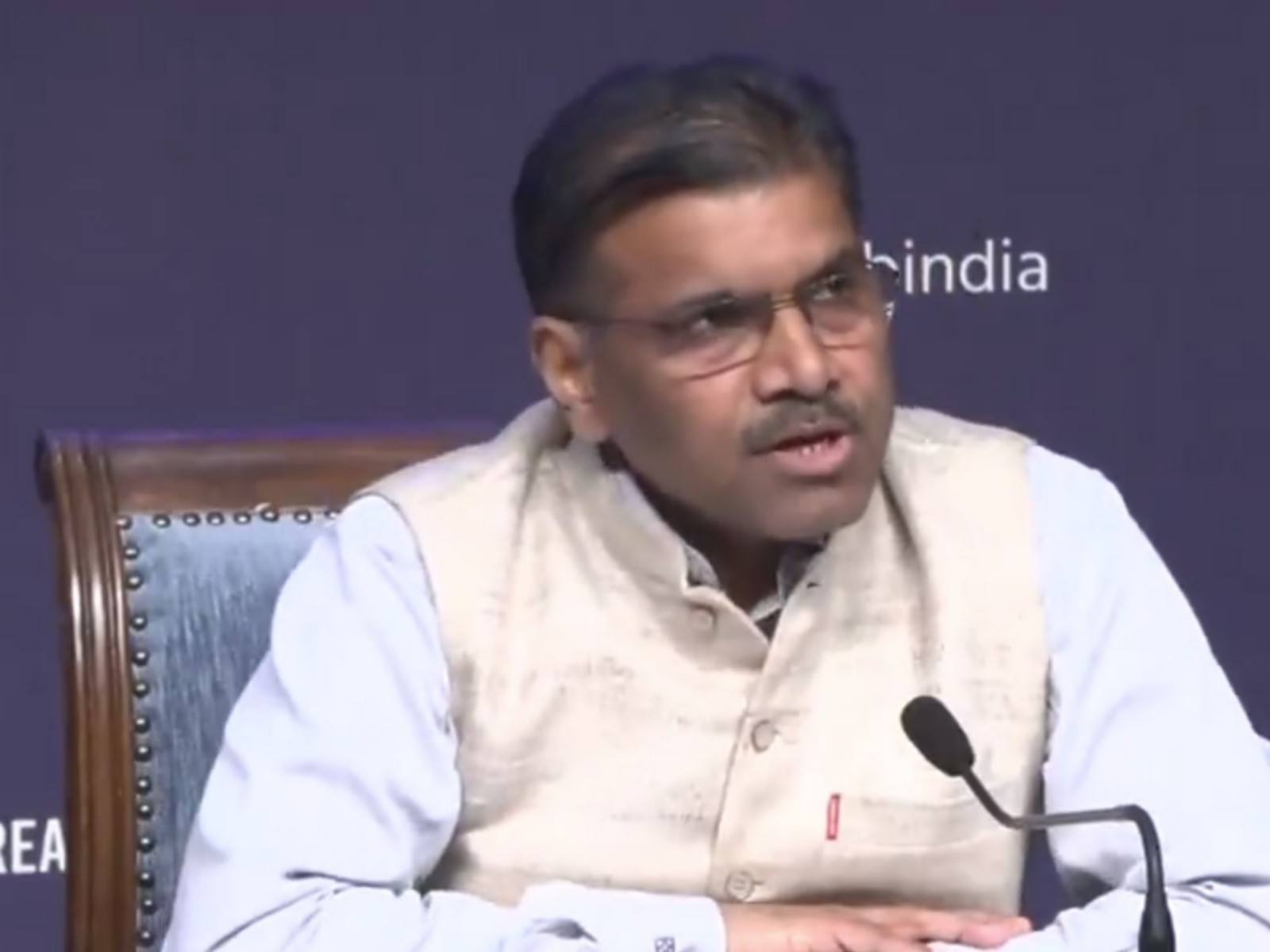 Rajesh Kumar Sinha, Special Secretary, Ministry of Ports, Shipping Waterways (Photo/ANI)