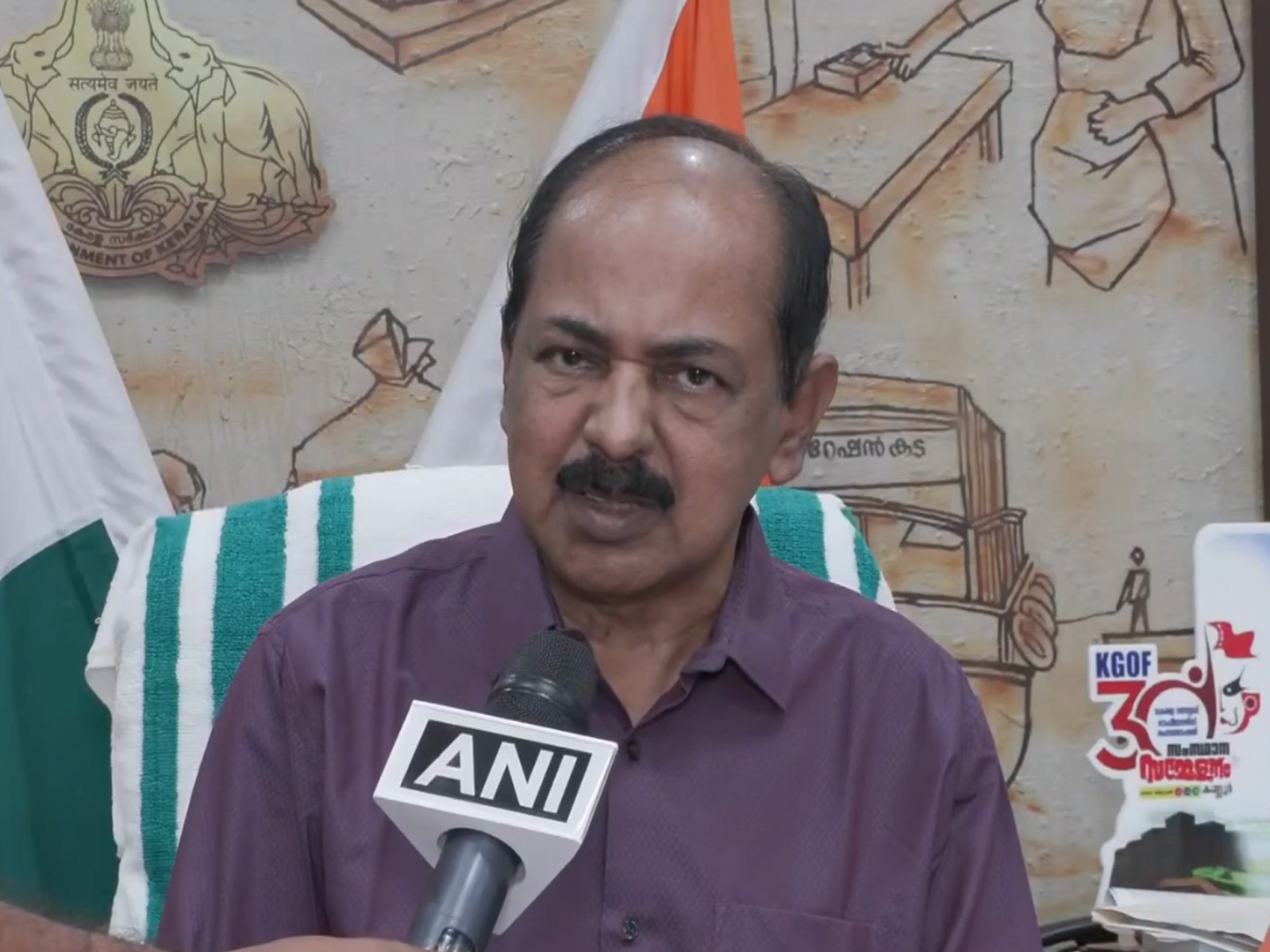 Kerala Food and Civil Supplies Minister GR Anil (Photo/ANI)