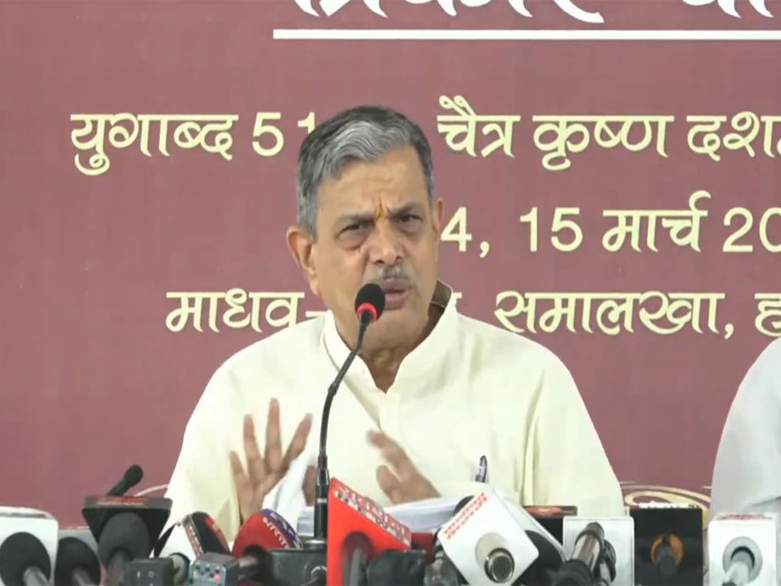 RSS General Secretary Dattatreya Hosabale (Photo/ANI)