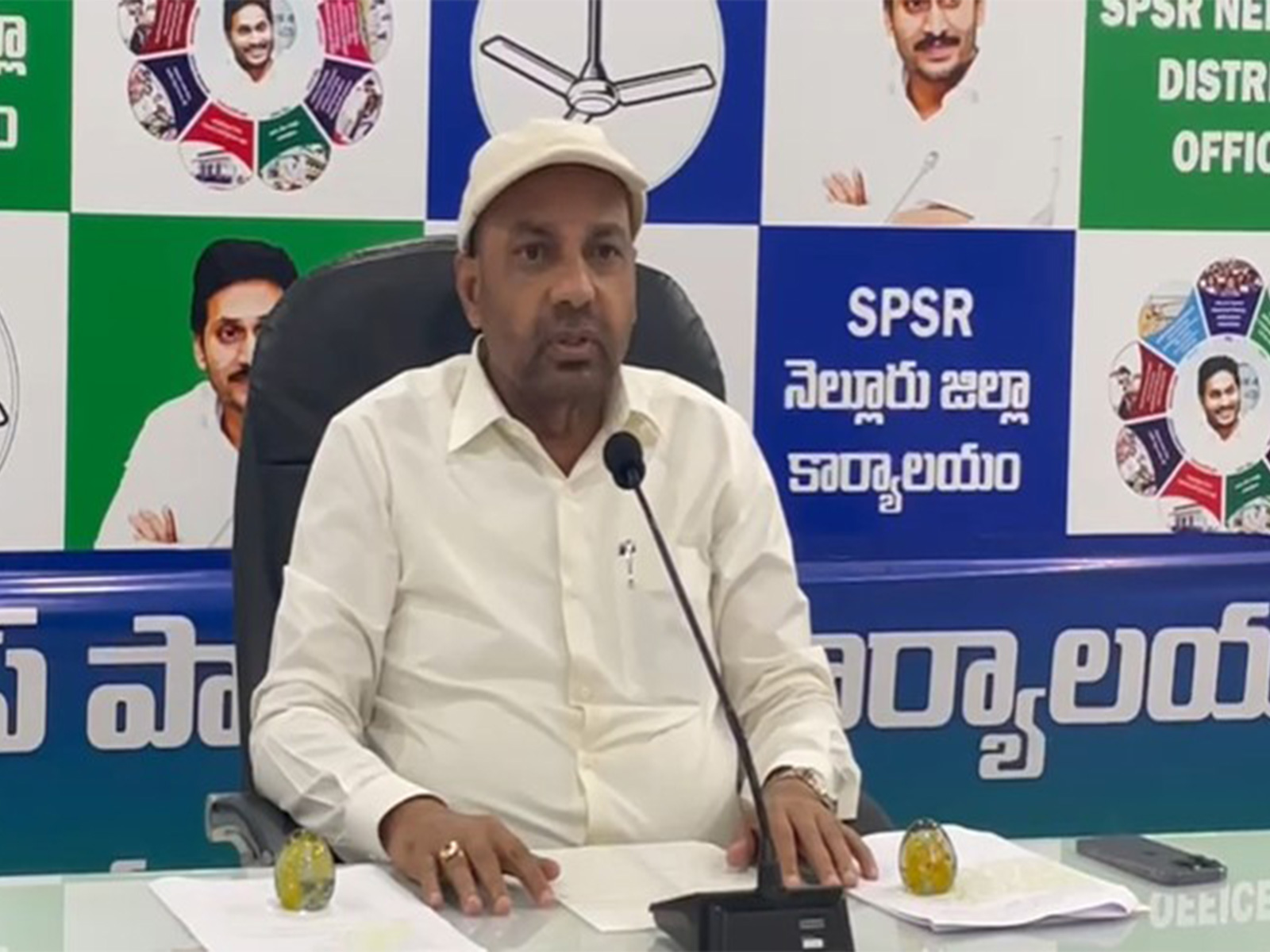Former Andhra Pradesh Minister Kakani Govardhan Reddy (Photo/ANI)