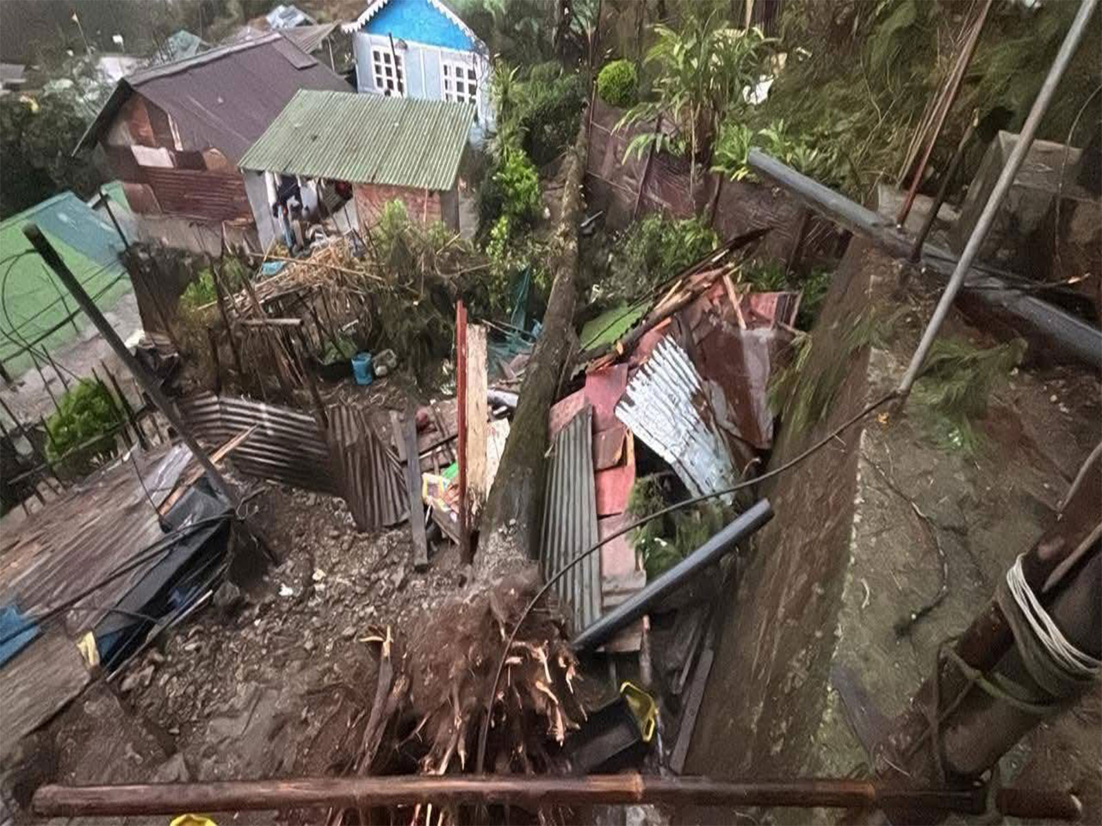 Visuals from the spot in Sikkim. Photo/ANI)