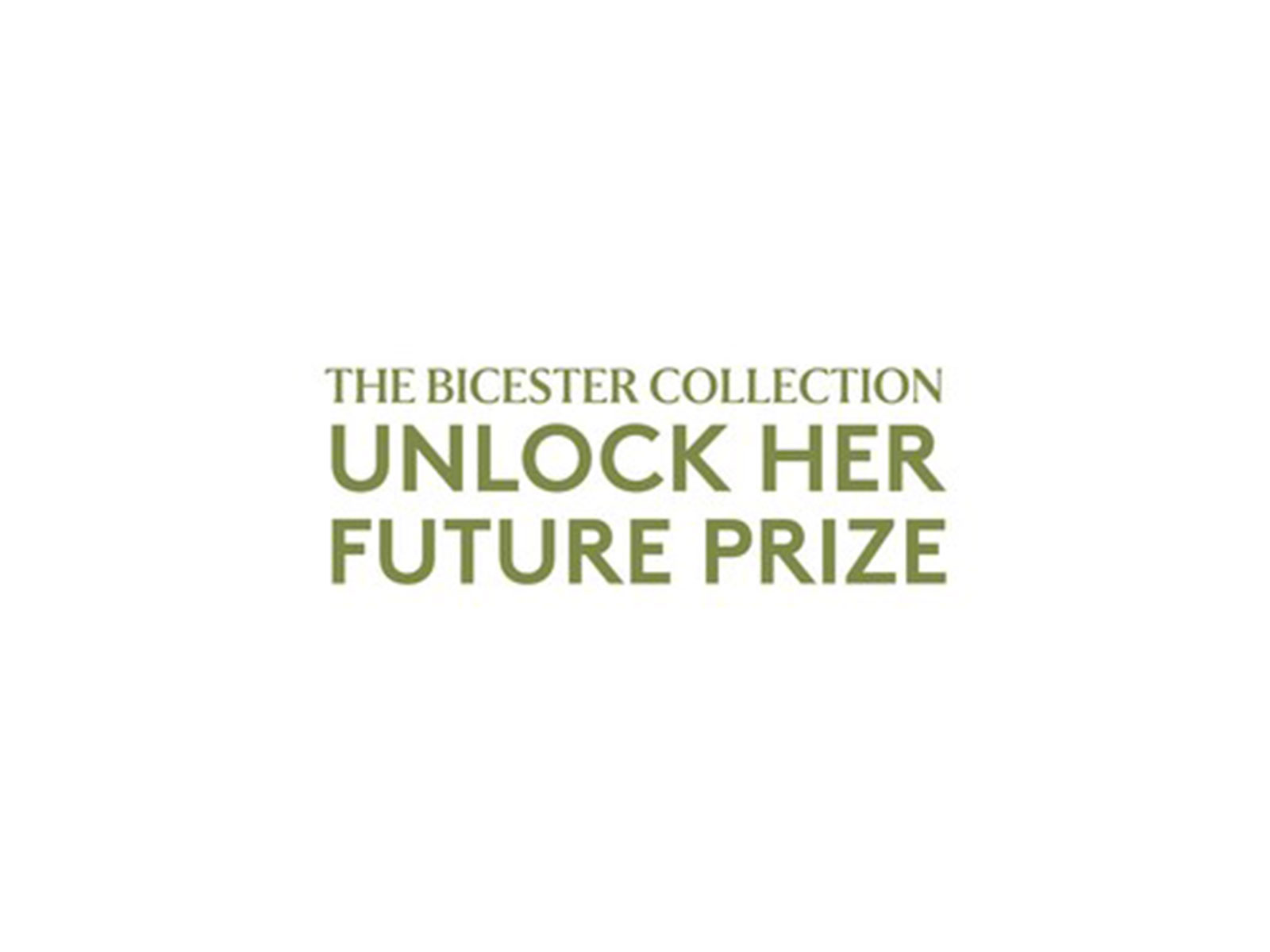 The Bicester Collection Unlock Her Future Prize Logo