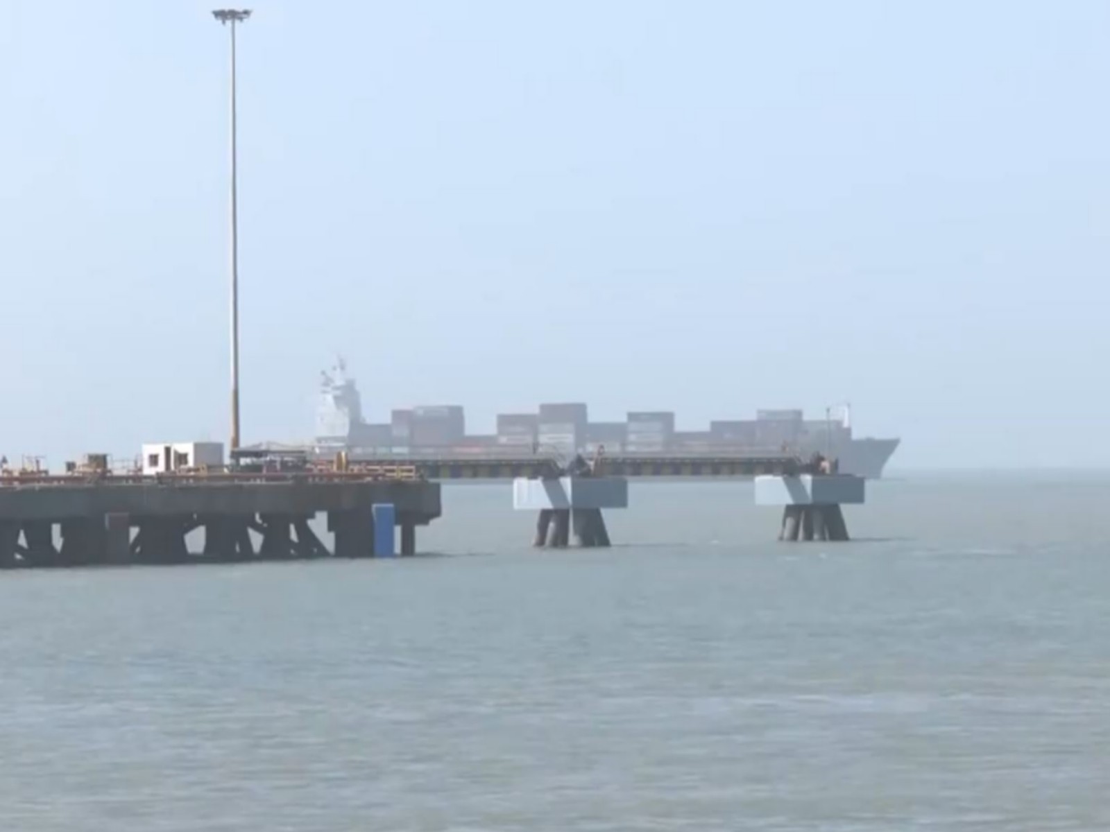 Latest visuals from Mundra Port (Photo/ANI)