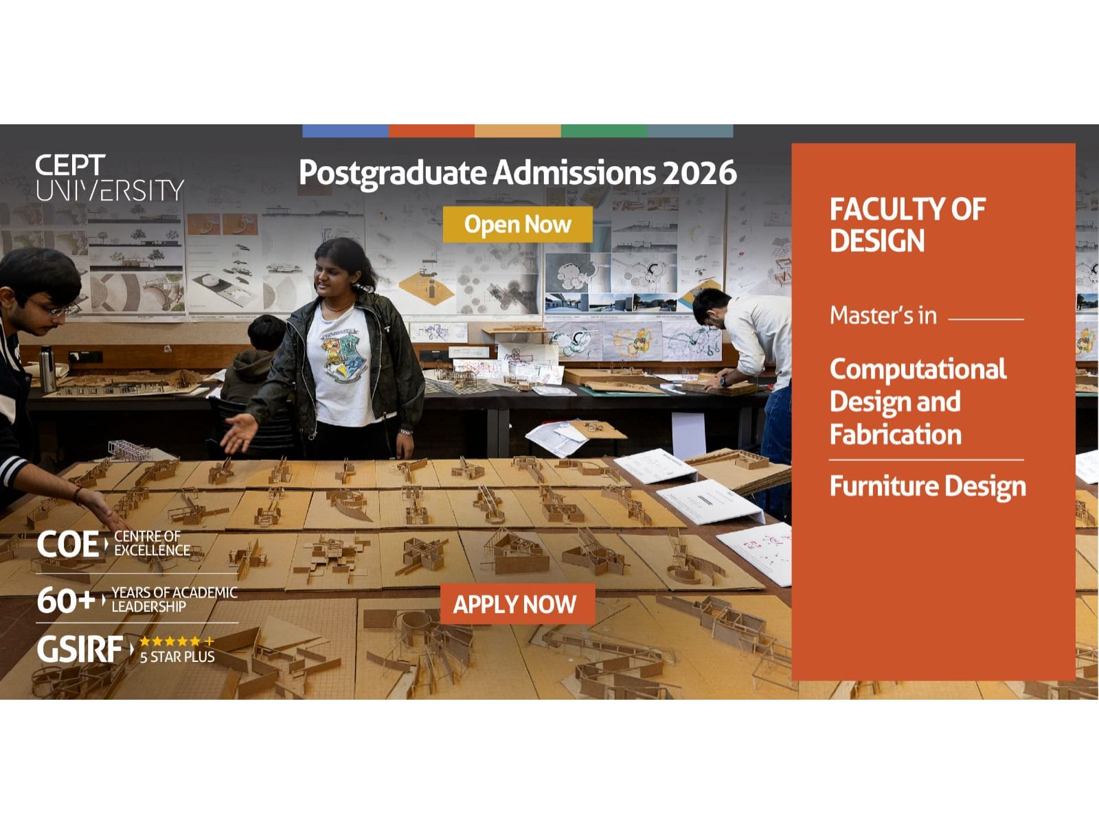 Faculty of Design at CEPT University Invites Applications to PG Programs 2026