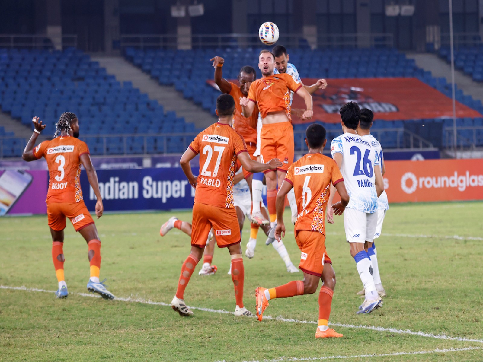 Punjab FC and FC Goa players in action (Photo: AIFF Media)