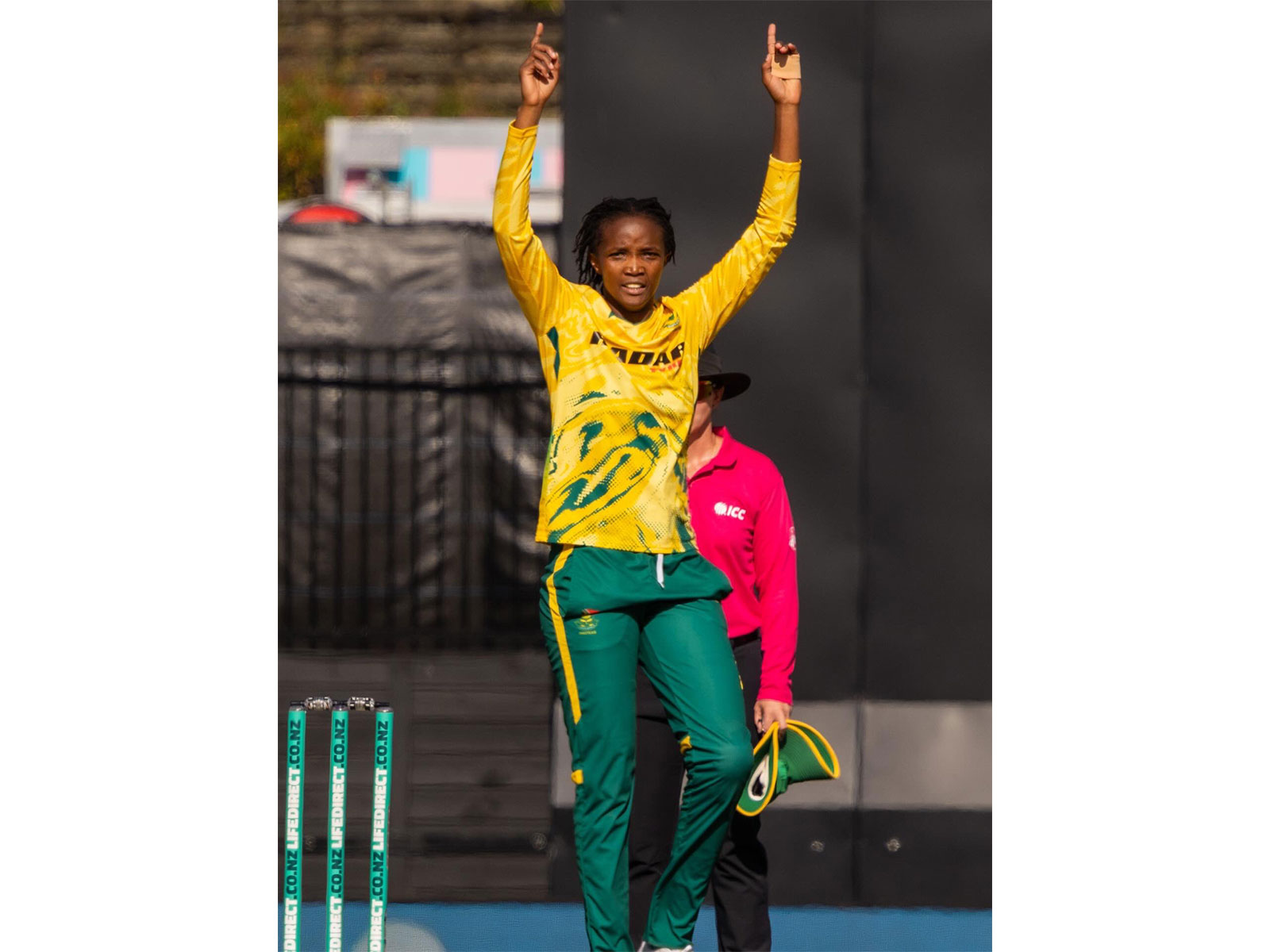 Ayabonga Khaka celebrating (Photo: X/@ProteasWomenCSA)