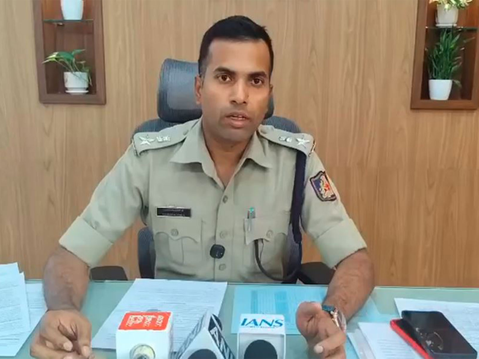 Karanataka Superintendent of Police K Ramarajan (Photo/ANI)