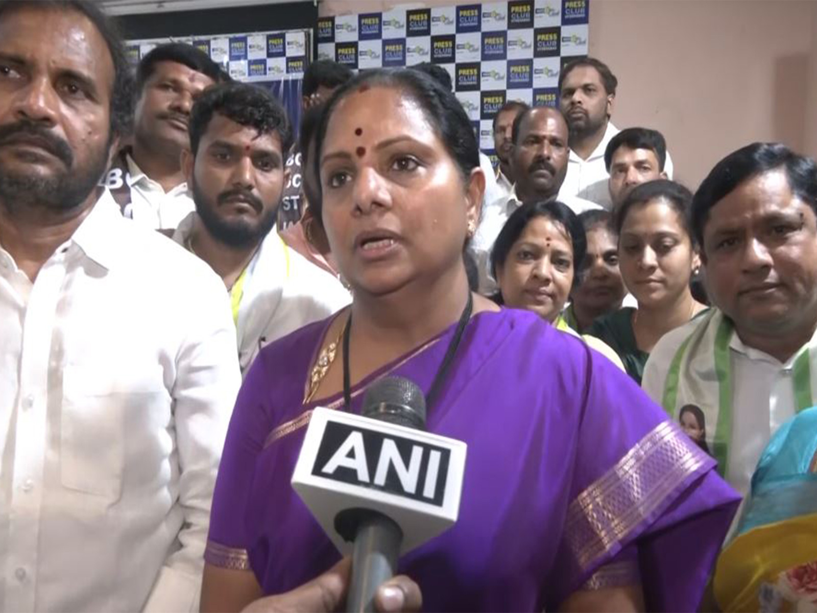Telangana Jagruthi Founder K Kavitha (Photo/ANI)