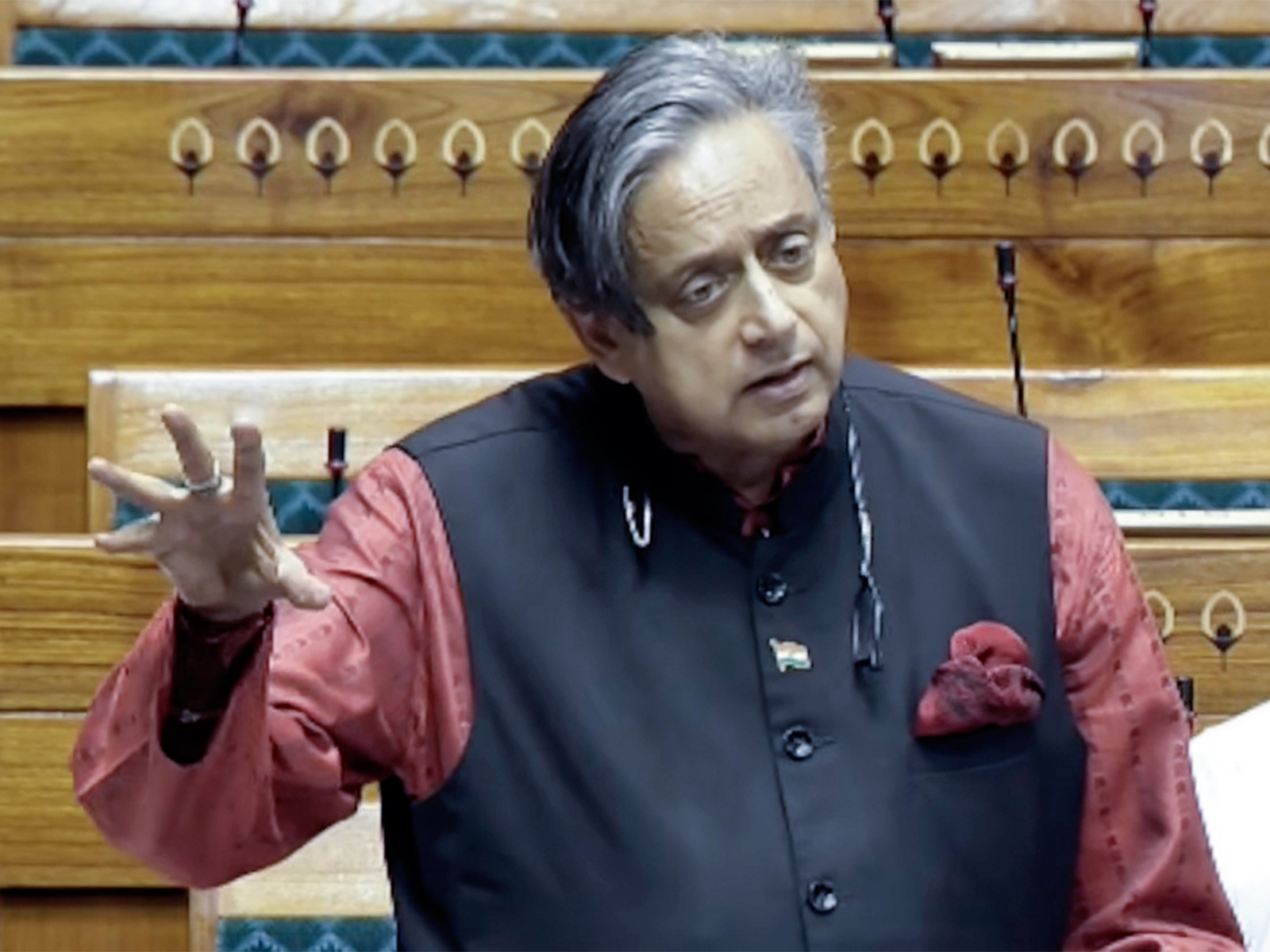 Congress leader Shashi Tharoor, who is Chairman of Parliamentary Standing Committee on External Affairs (Photo/ANI)