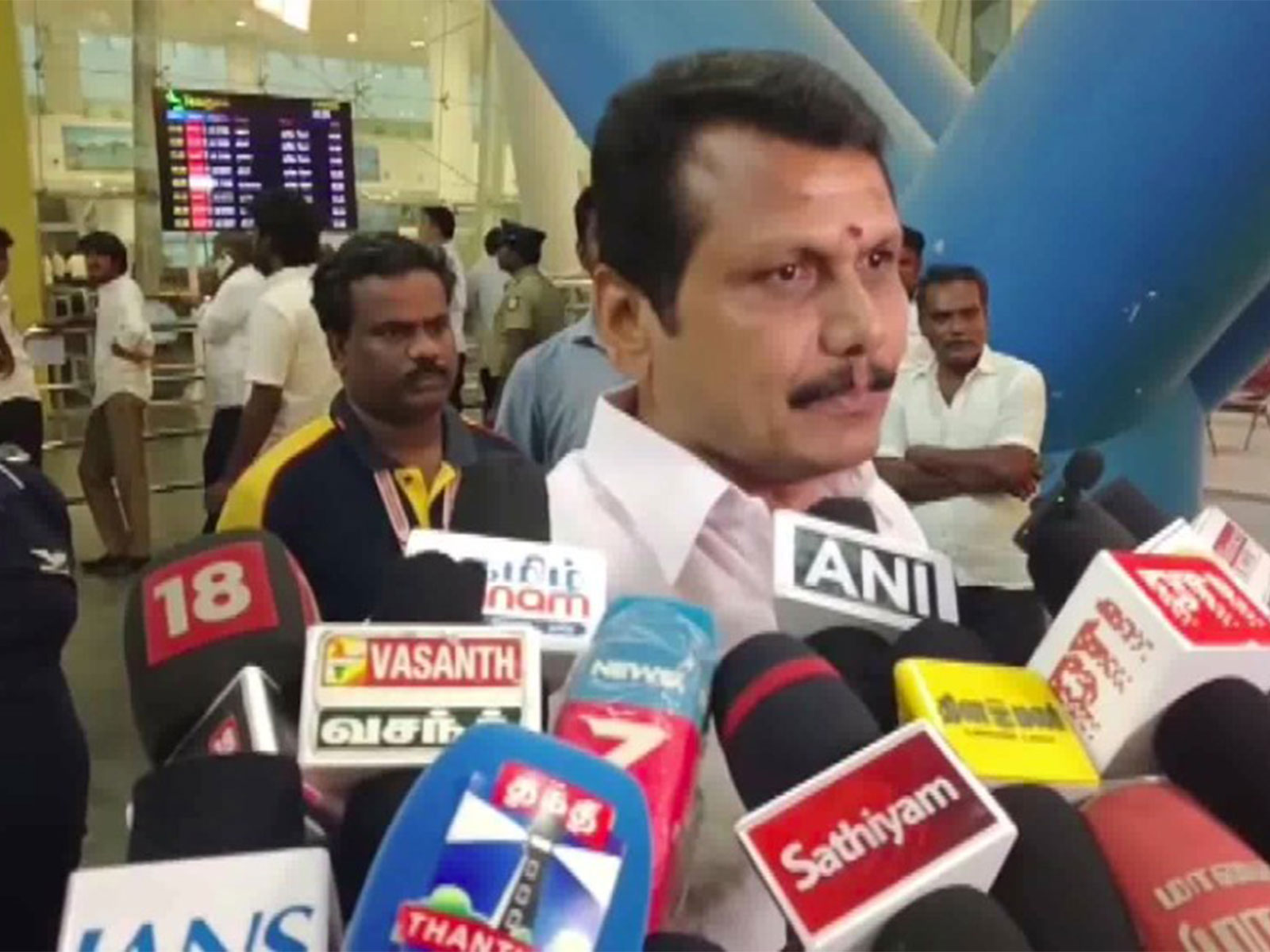 Former Tamil Nadu Minister and DMK leader Senthil Balaji (Photo/ANI)