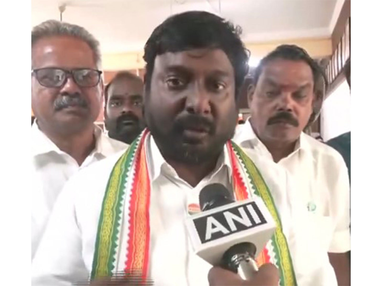 Congress MP Vijay Vasanth on Tuesday (Photo/ANI)