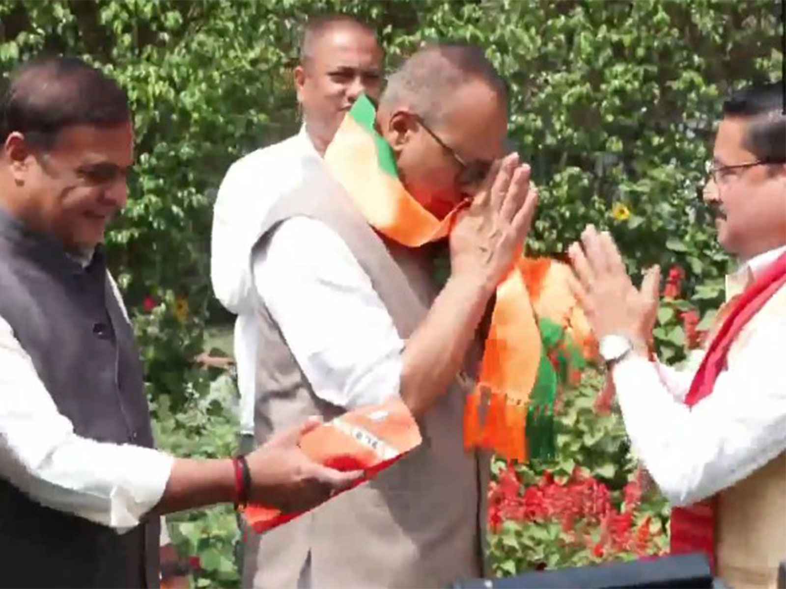 Pradyut Bordoloi joins BJP (Photo/ANI)