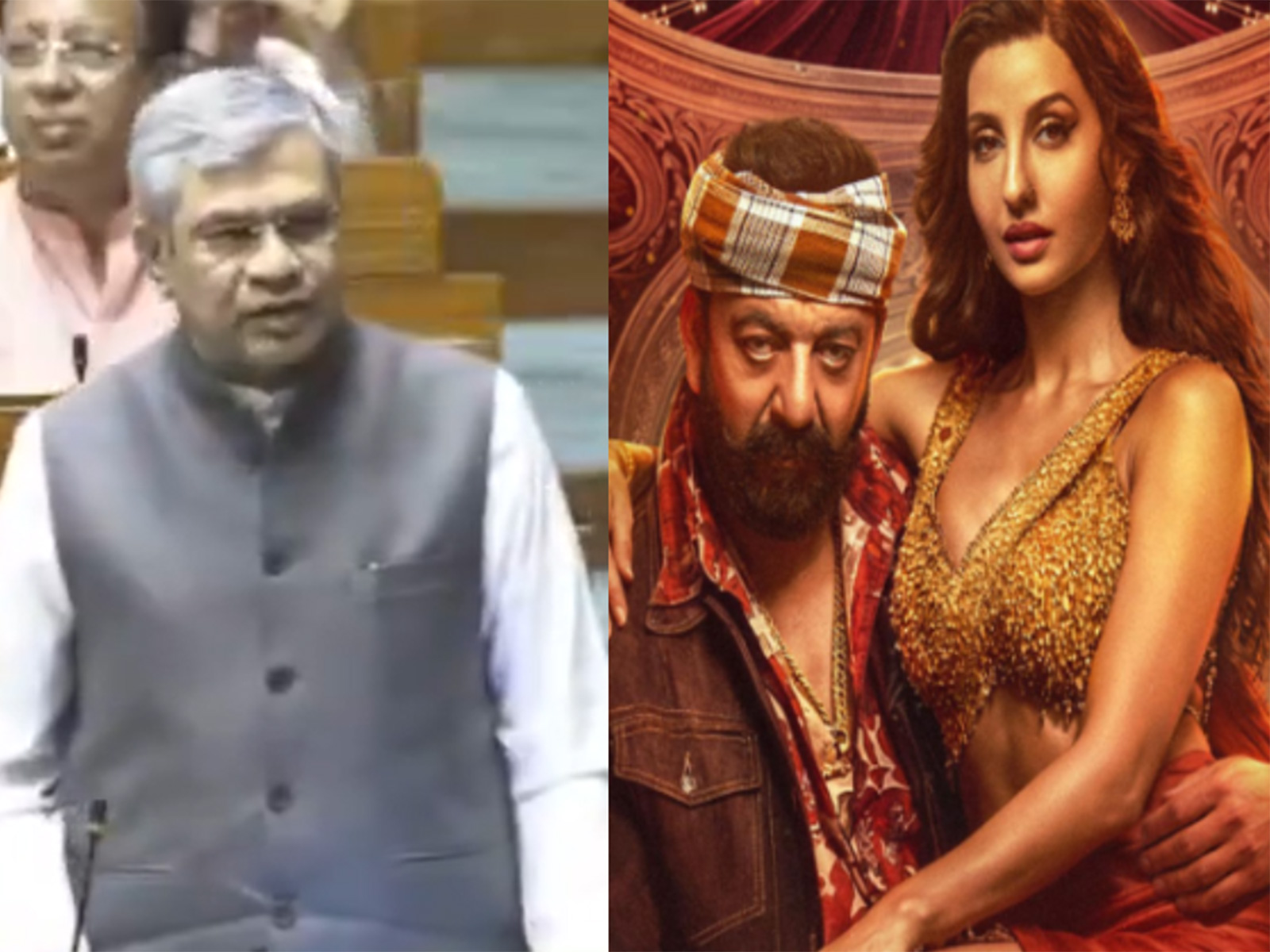 Ashwini Vaishnaw, still from 'Sarke Chunar Teri Sarke' (Photo/Sansad TV/Instagram/@kvn.productions)