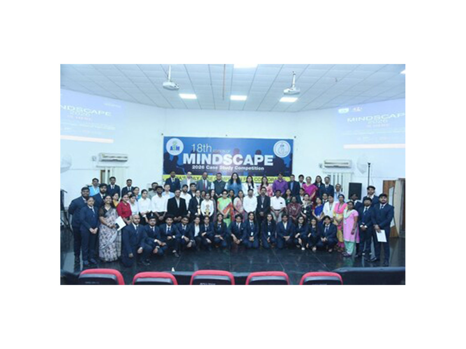 Dignitaries, jury members, industry participants, faculty, and students at MINDSCAPE 2026 -- celebrating ASM's long-standing commitment to meaningful industry-academia collaboration