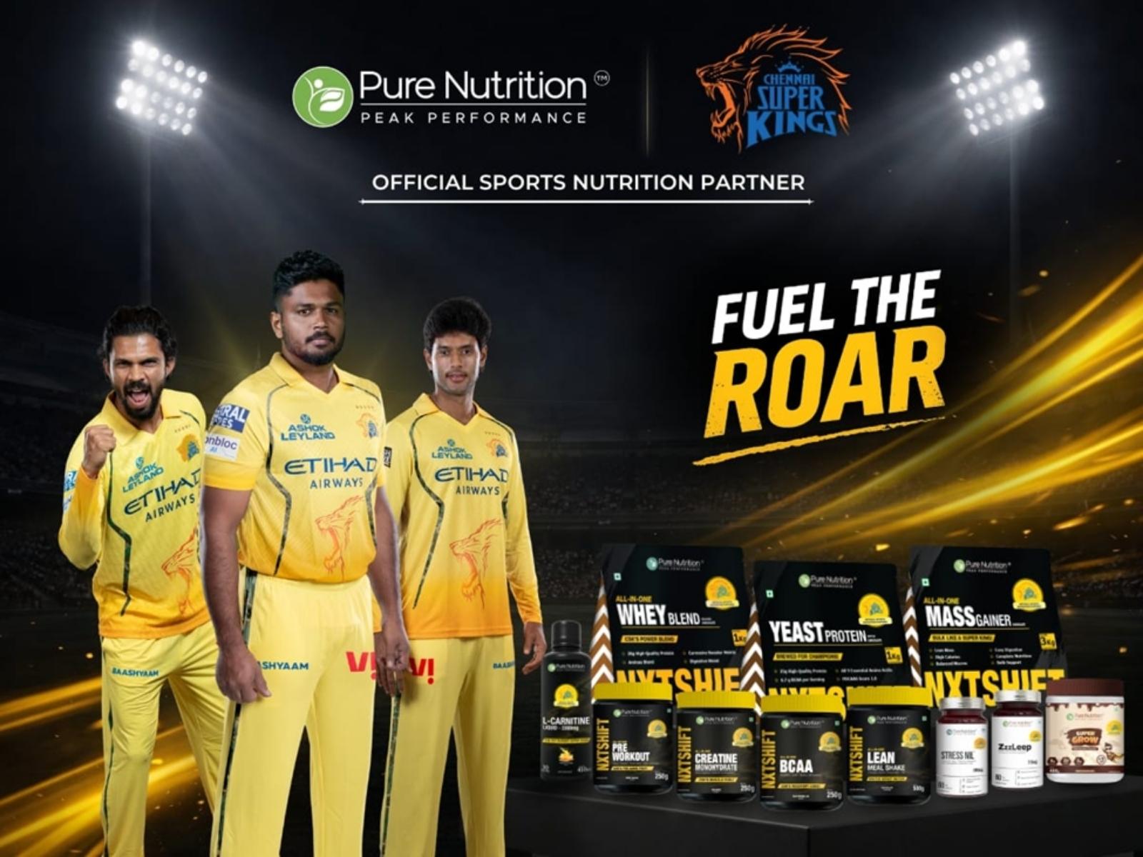 Pure Nutrition Comes Onboard as the Official Sports Nutrition Partner for IPL Frontrunner - Chennai Super Kings