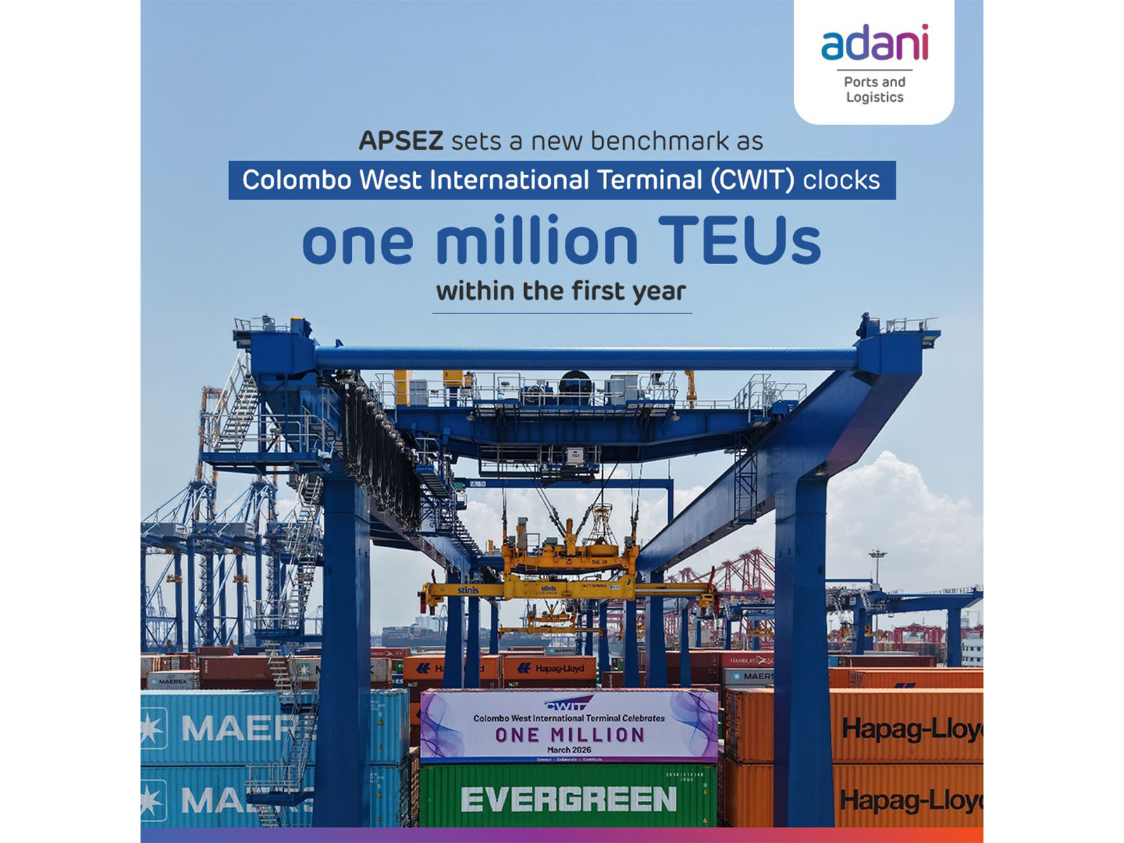 Representative Image (Photo/@Adaniports)