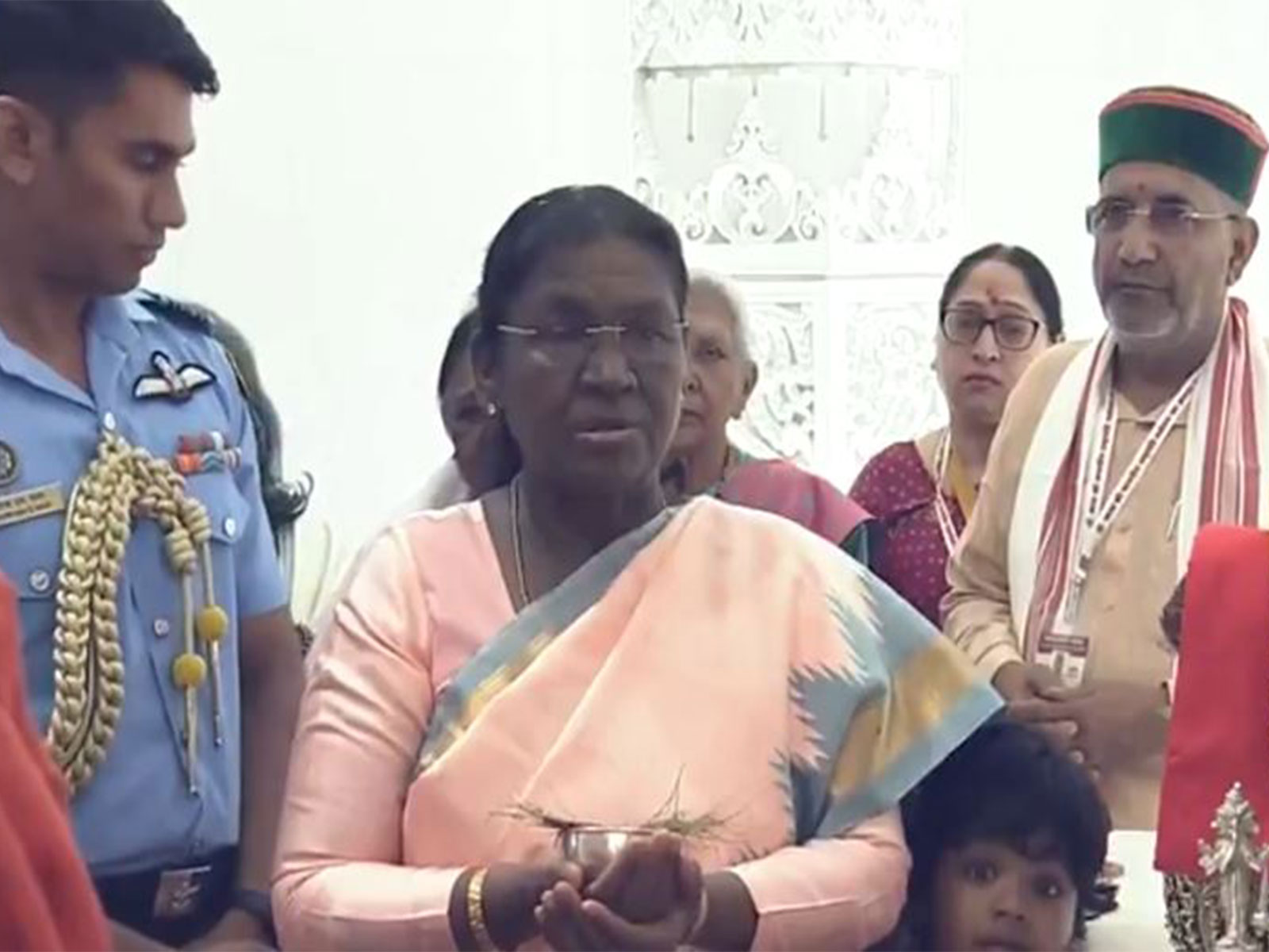 President Murmu at Ram Janmabhoomi Temple (Photo/ANI)