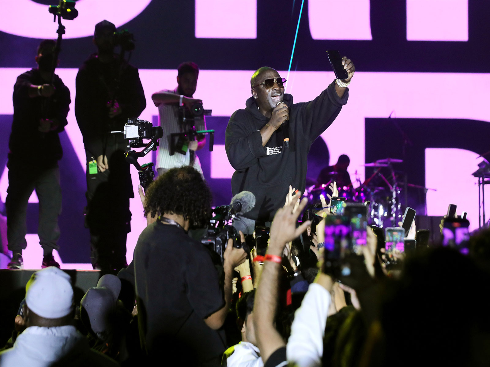 American singer Akon performs at Jawaharlal Nehru Stadium as part of his 'Akon India Tour 2025' (File Photo-ANI)