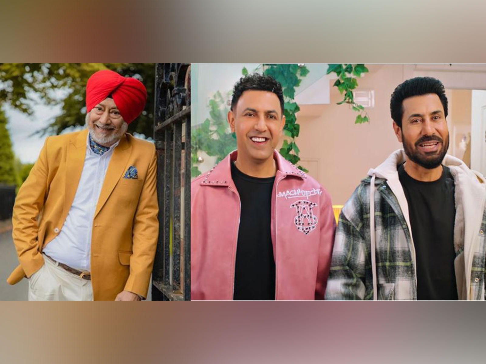 Jaswinder Bhalla (Photo/ X/@msisodia) and Gippy Grewal and Binnu Dhillon (Photo/Instagram@GippyGrewal) 