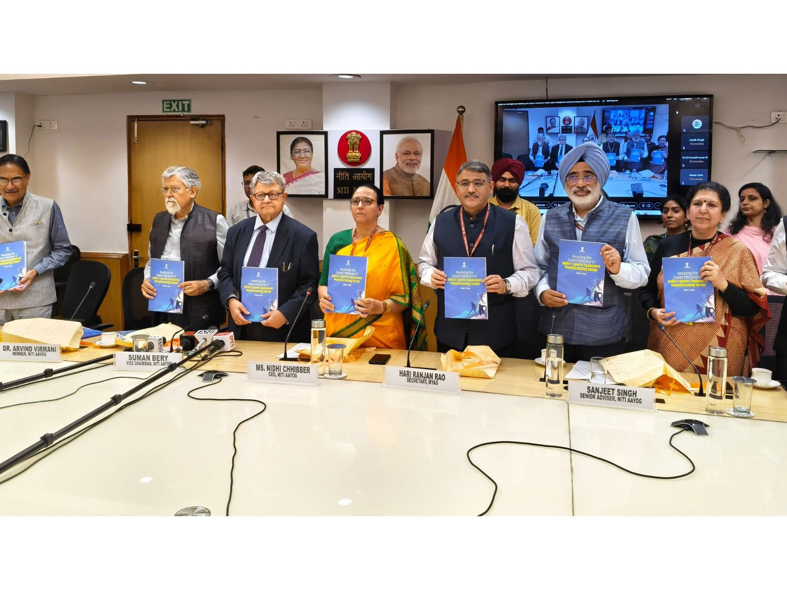 Niti Aayog report release (Photo/@airnewsalerts)