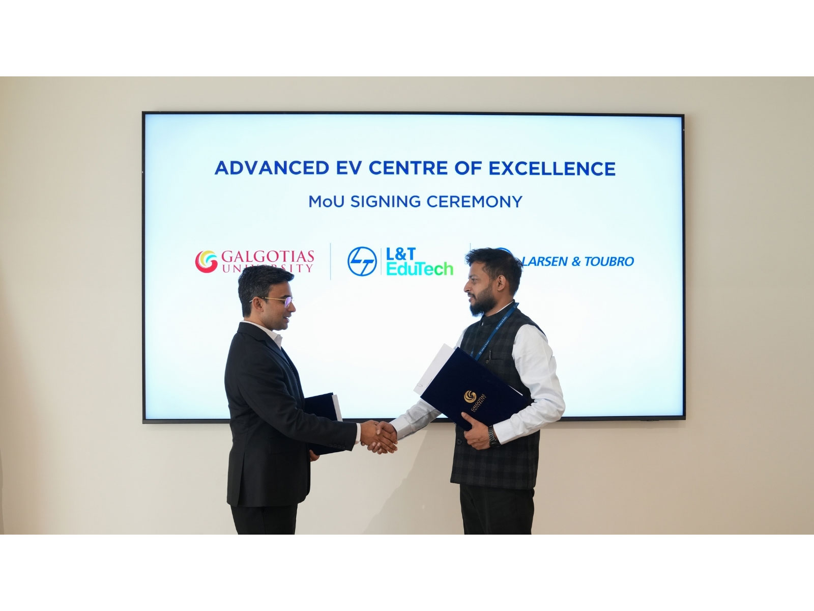 MoU signing ceremony for Advanced EV Centre of Excellence at Galgotias University